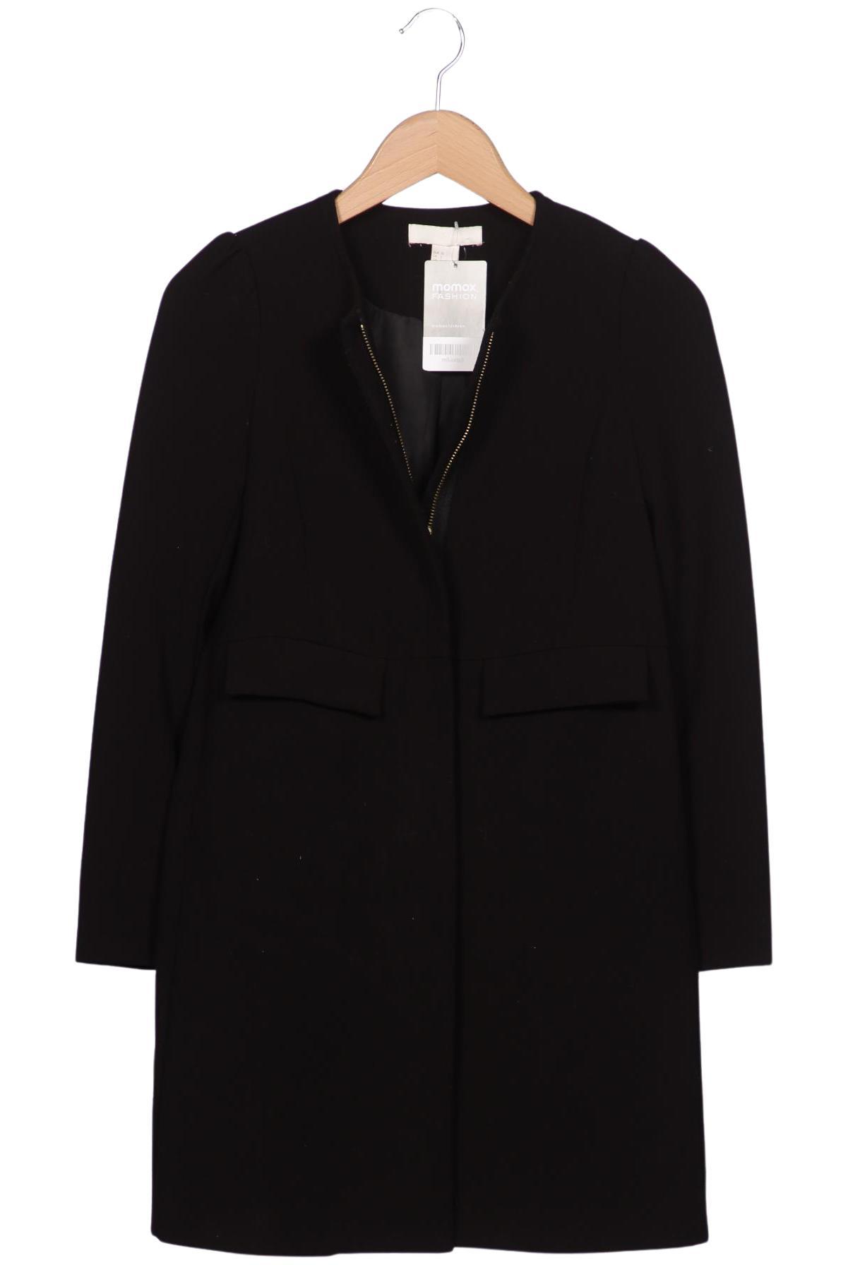 

H&M Damen Mantel, schwarz, Gr. 32