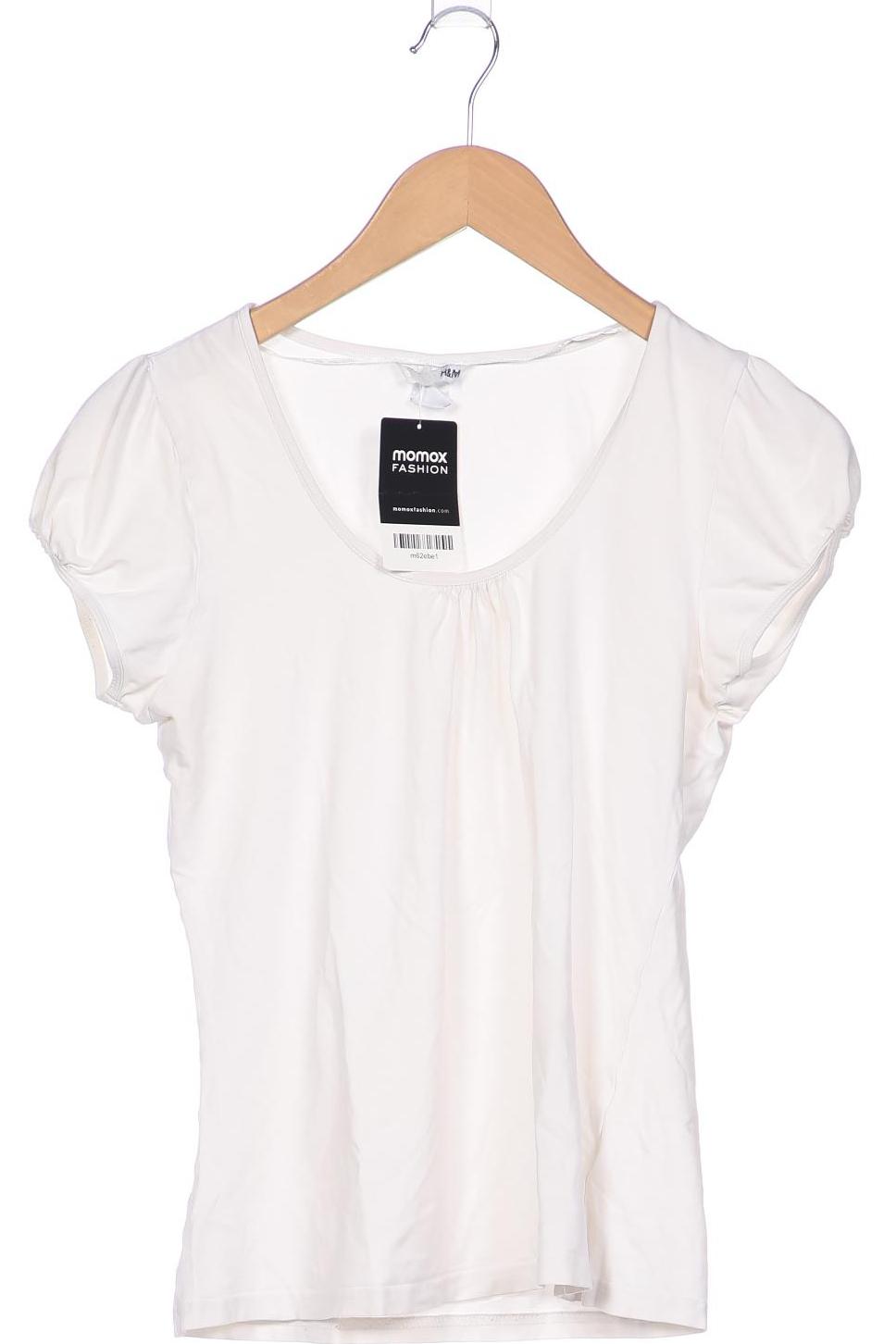 

H&M Damen T-Shirt, weiß, Gr. 38