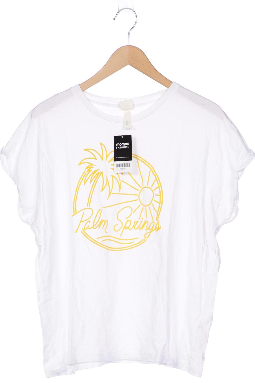 

H&M Damen T-Shirt, weiß