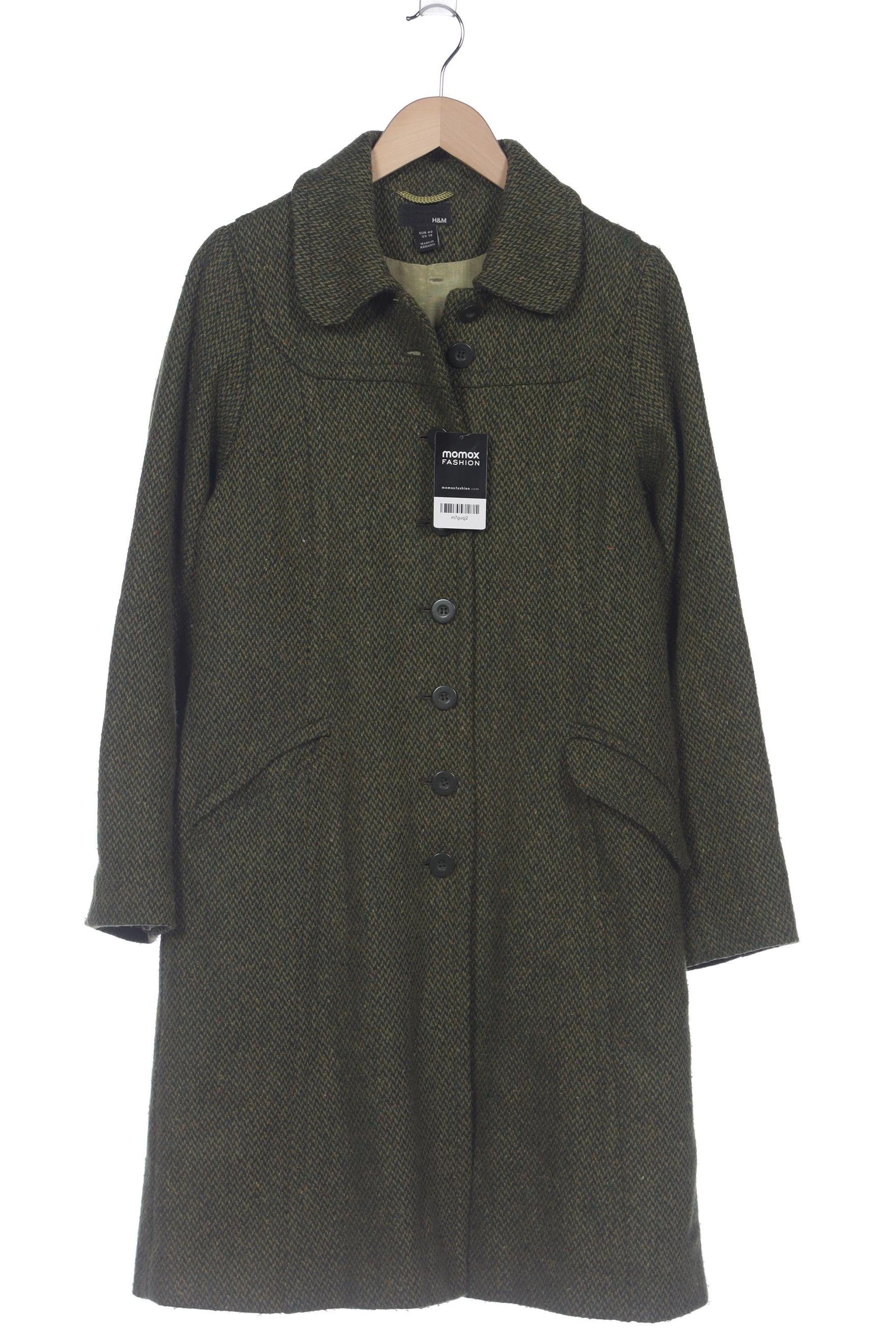 

H&M Damen Mantel, grün, Gr. 40