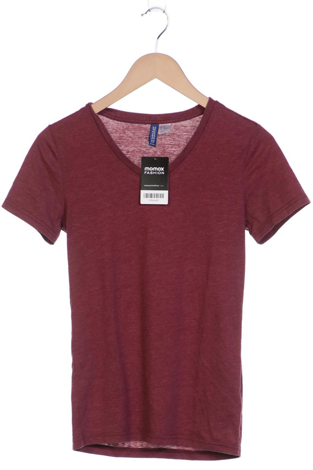 

H&M Damen T-Shirt, bordeaux