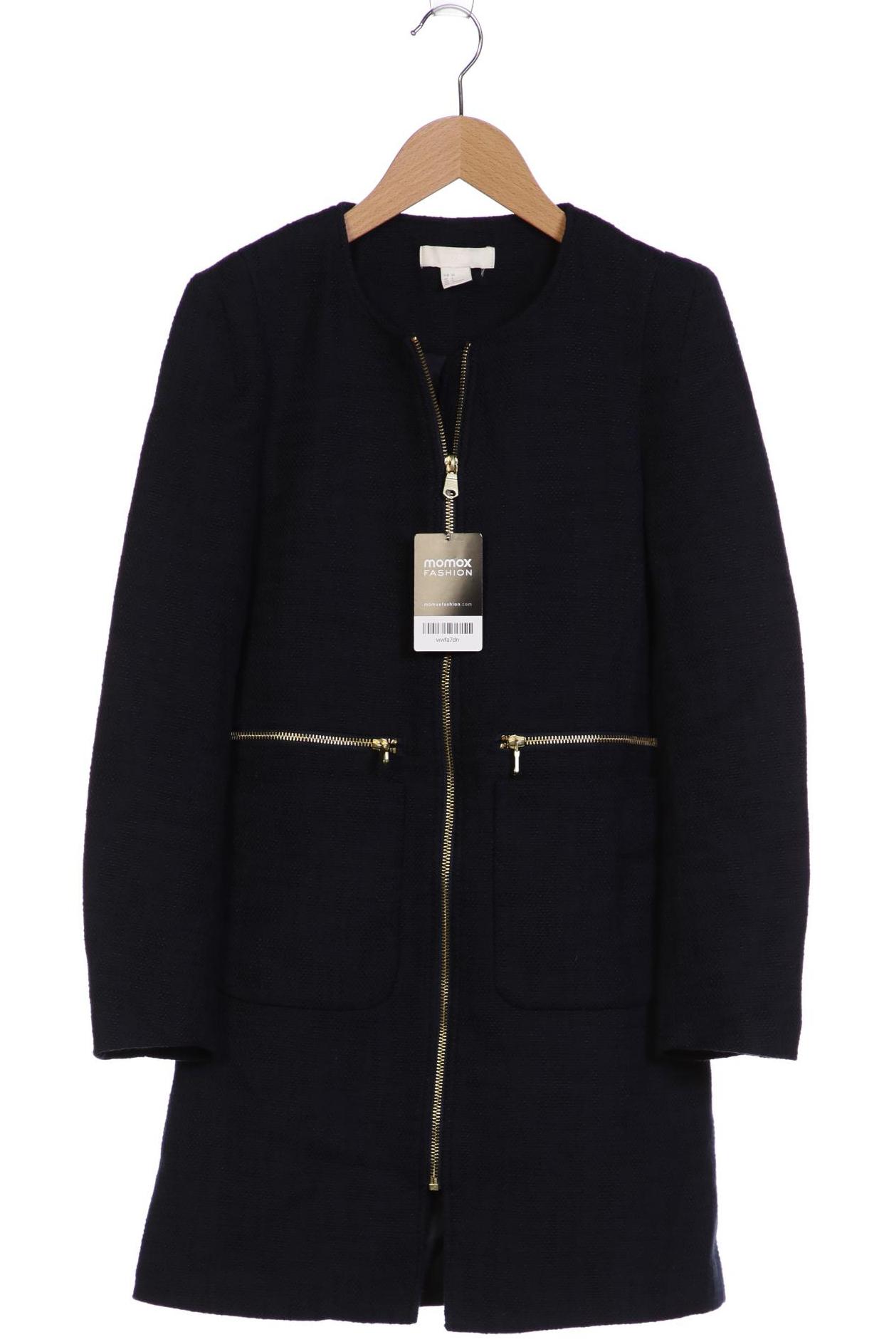 

H&M Damen Mantel, marineblau, Gr. 34