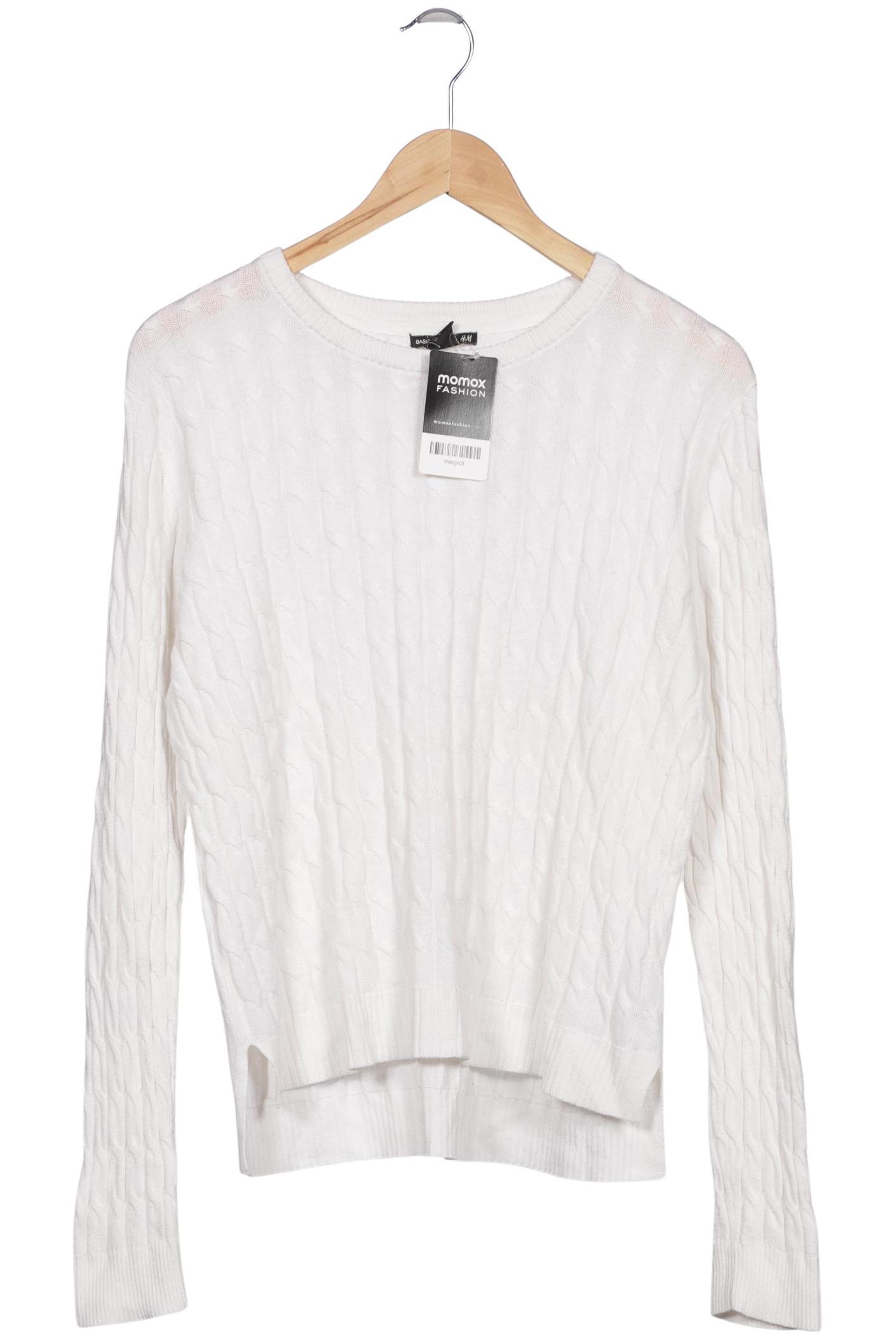 

H&M Damen Pullover, weiß, Gr. 38