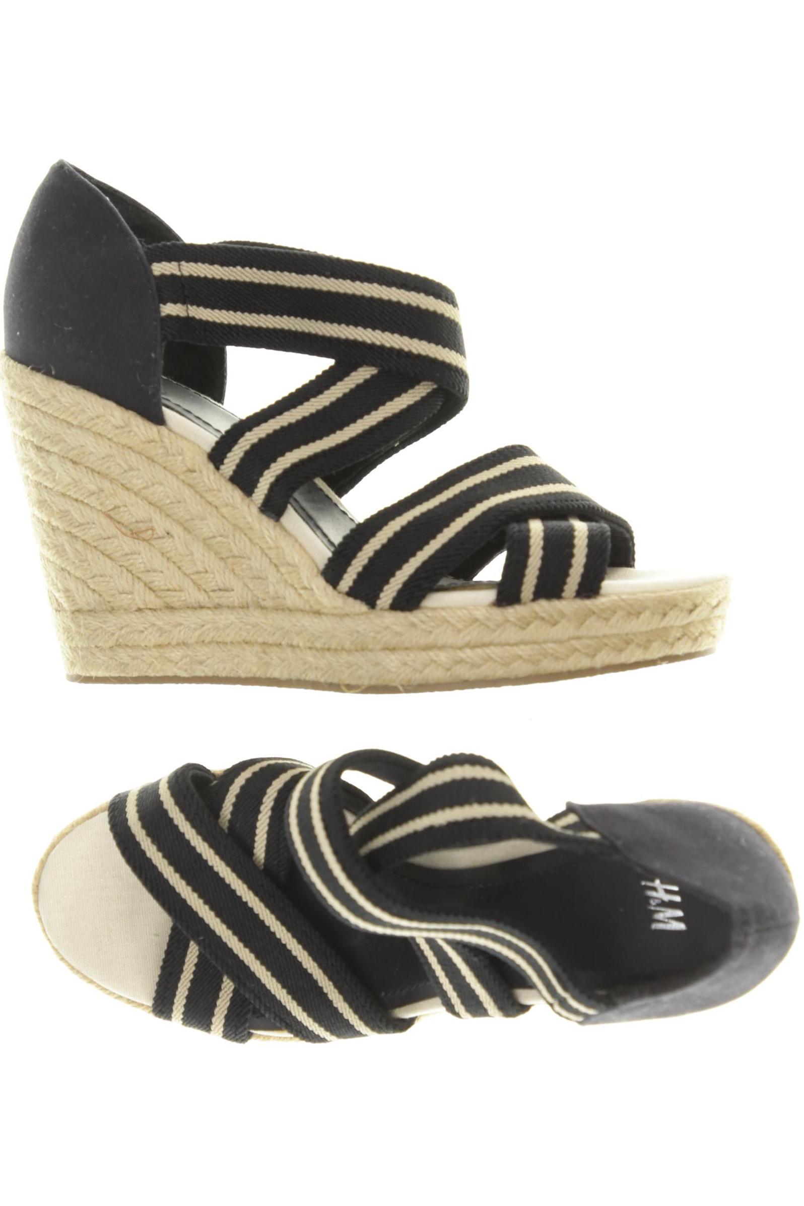 

H&M Damen Sandale, schwarz, Gr. 38