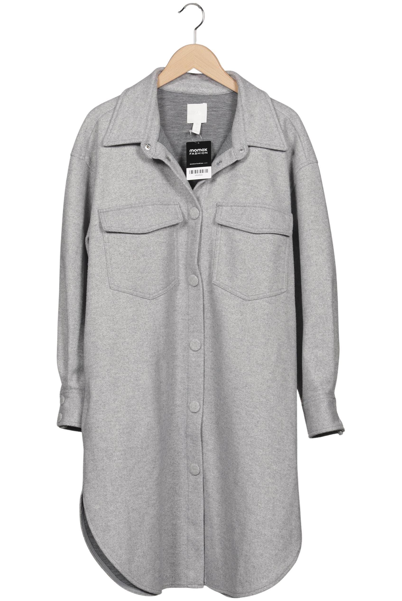 

H&M Damen Mantel, grau, Gr. 42
