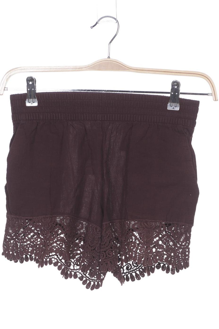 

H&M Damen Shorts, bordeaux, Gr. 34