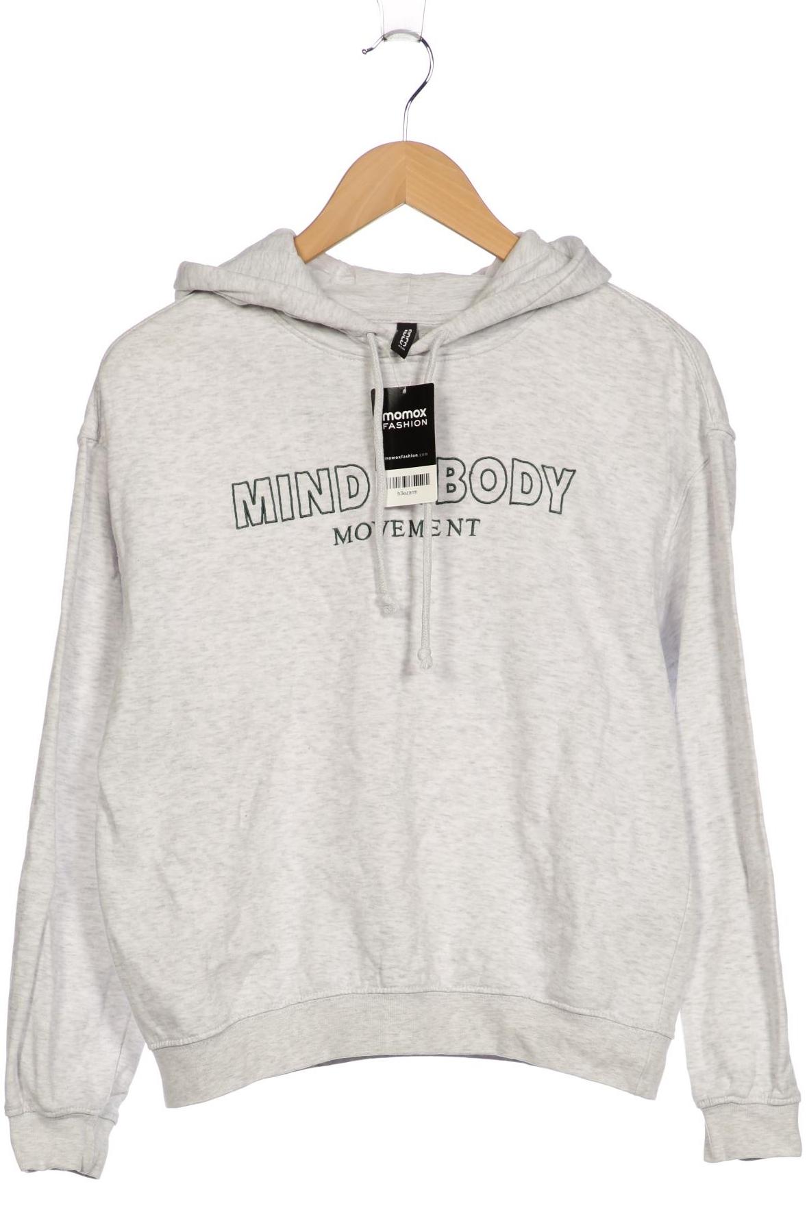 

H&M Damen Kapuzenpullover, grau, Gr. 36