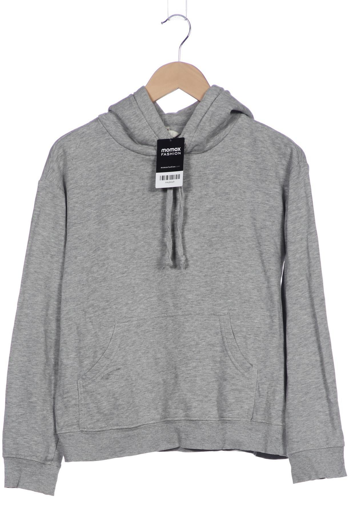 

H&M Damen Kapuzenpullover, grau, Gr. 34