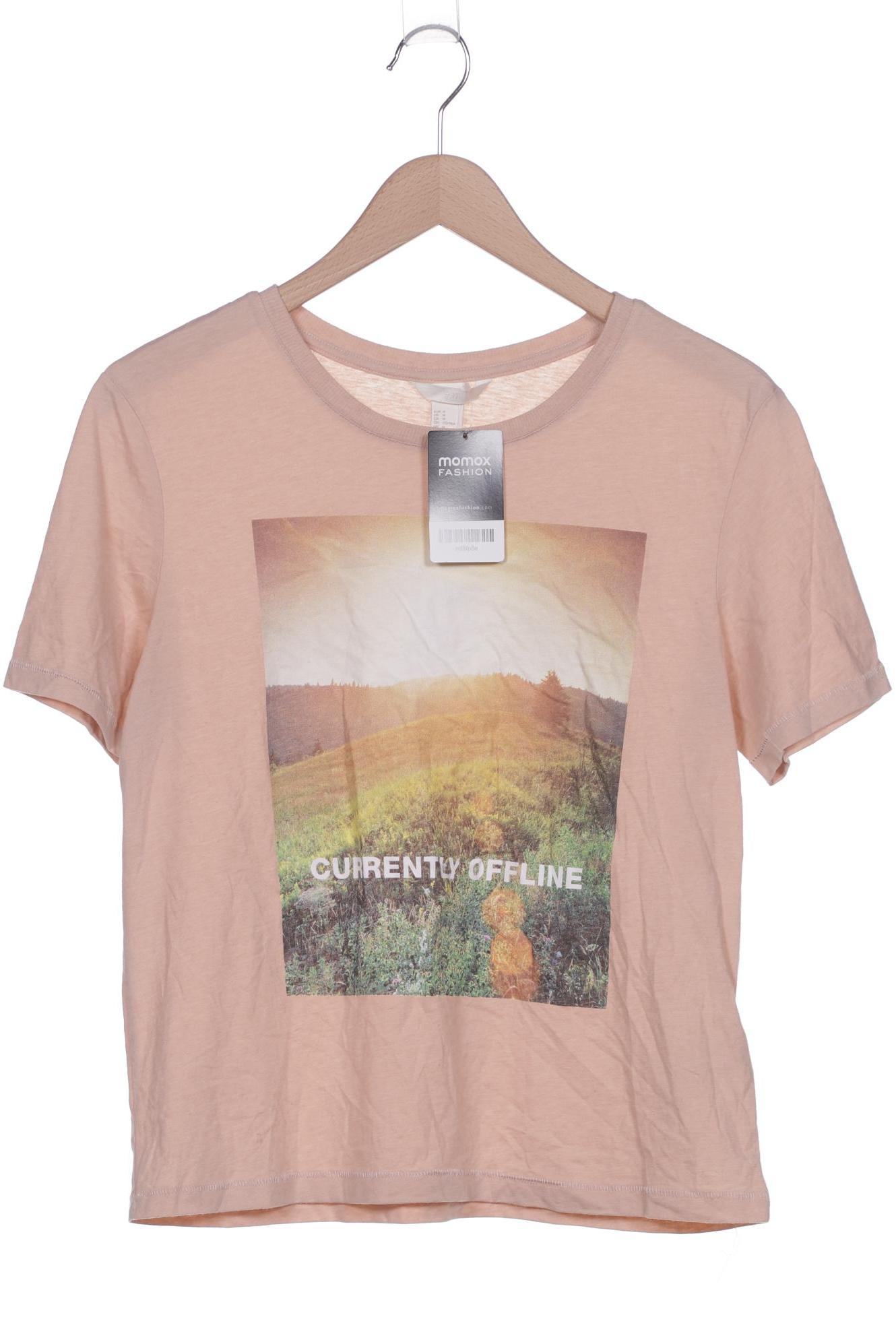 

H&M Damen T-Shirt, beige, Gr. 38