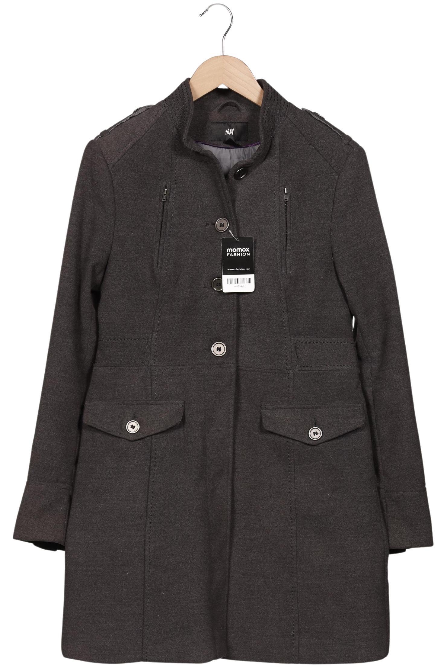 

H&M Damen Mantel, grau, Gr. 40