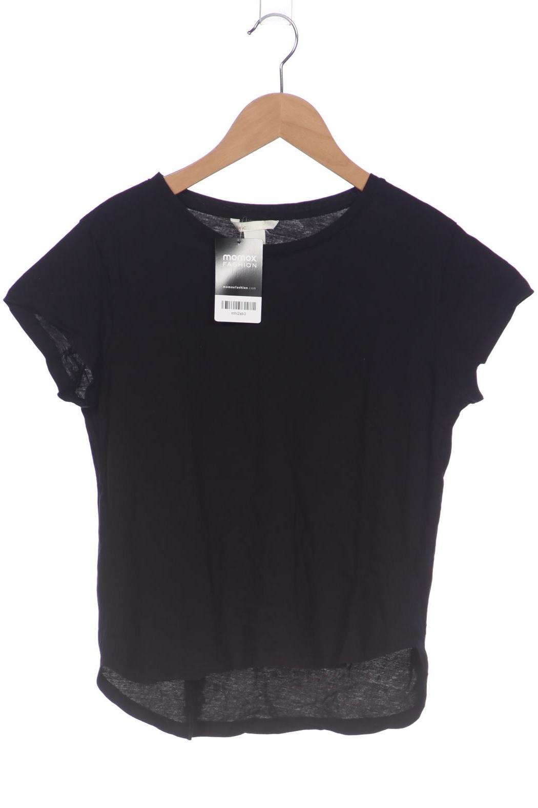 

H&M Damen T-Shirt, schwarz, Gr. 34