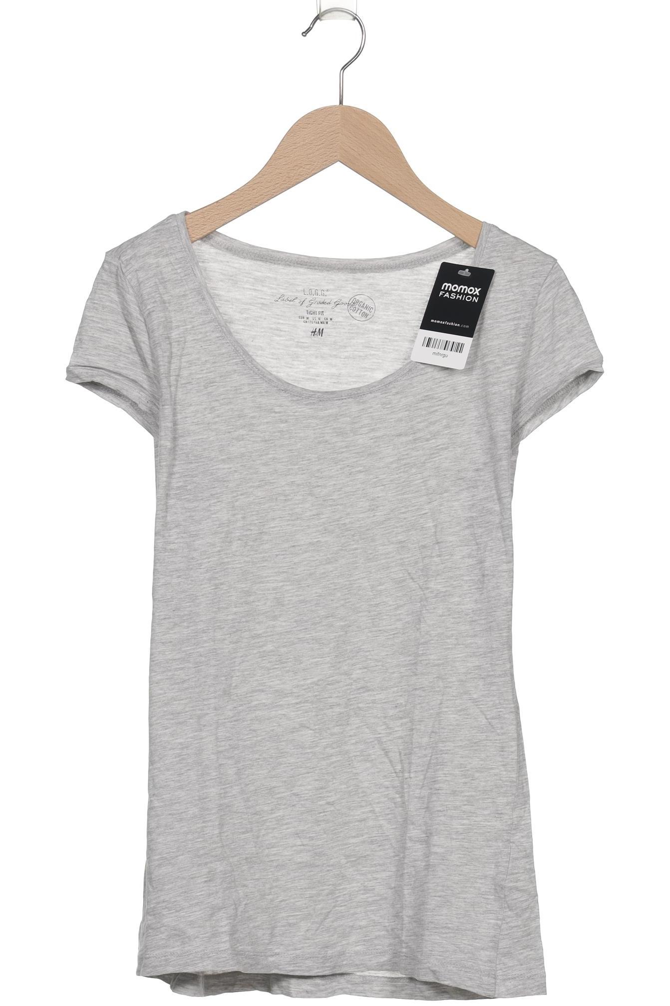 

H&M Damen T-Shirt, grau, Gr. 38