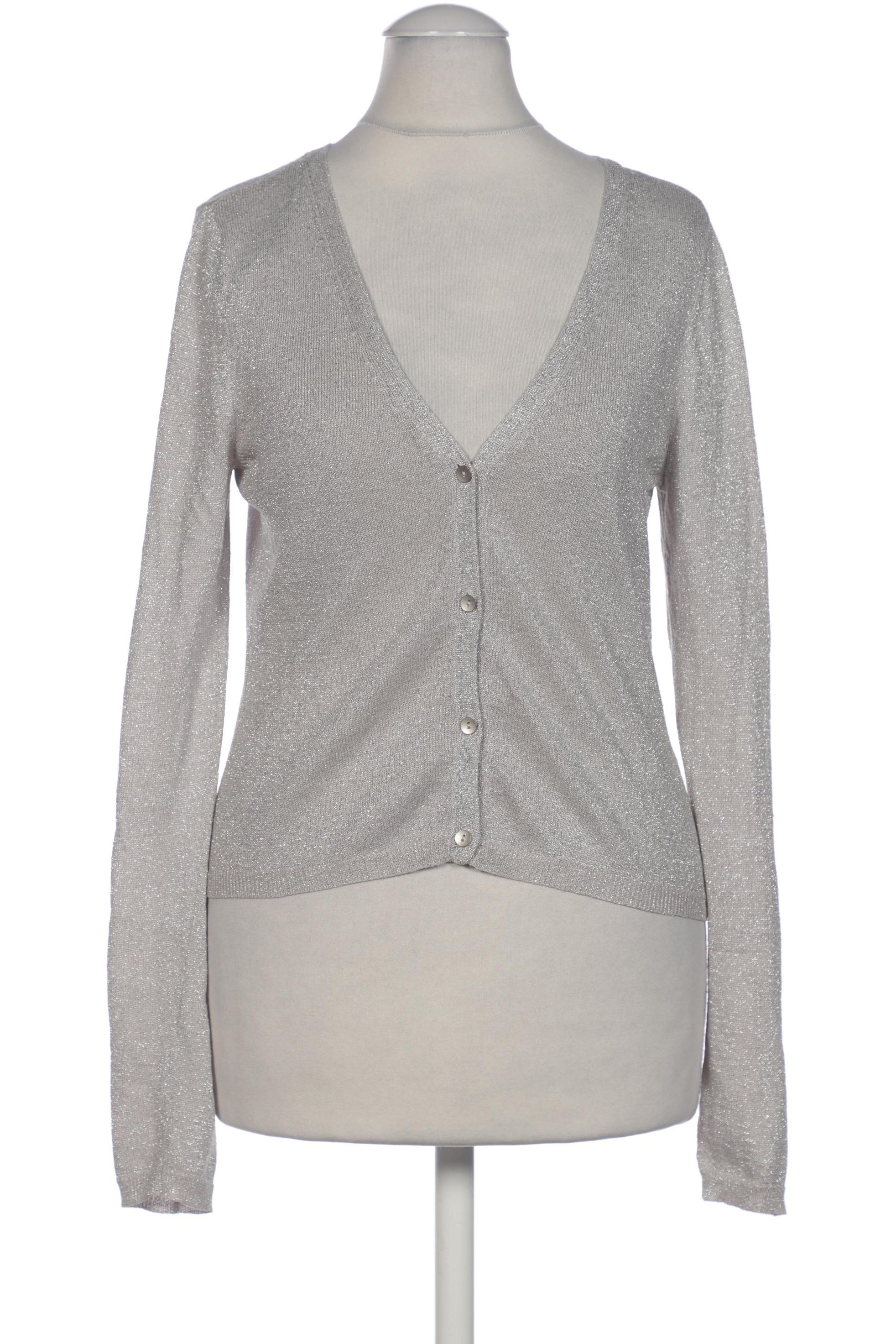 

H&M Damen Strickjacke, silber, Gr. 36