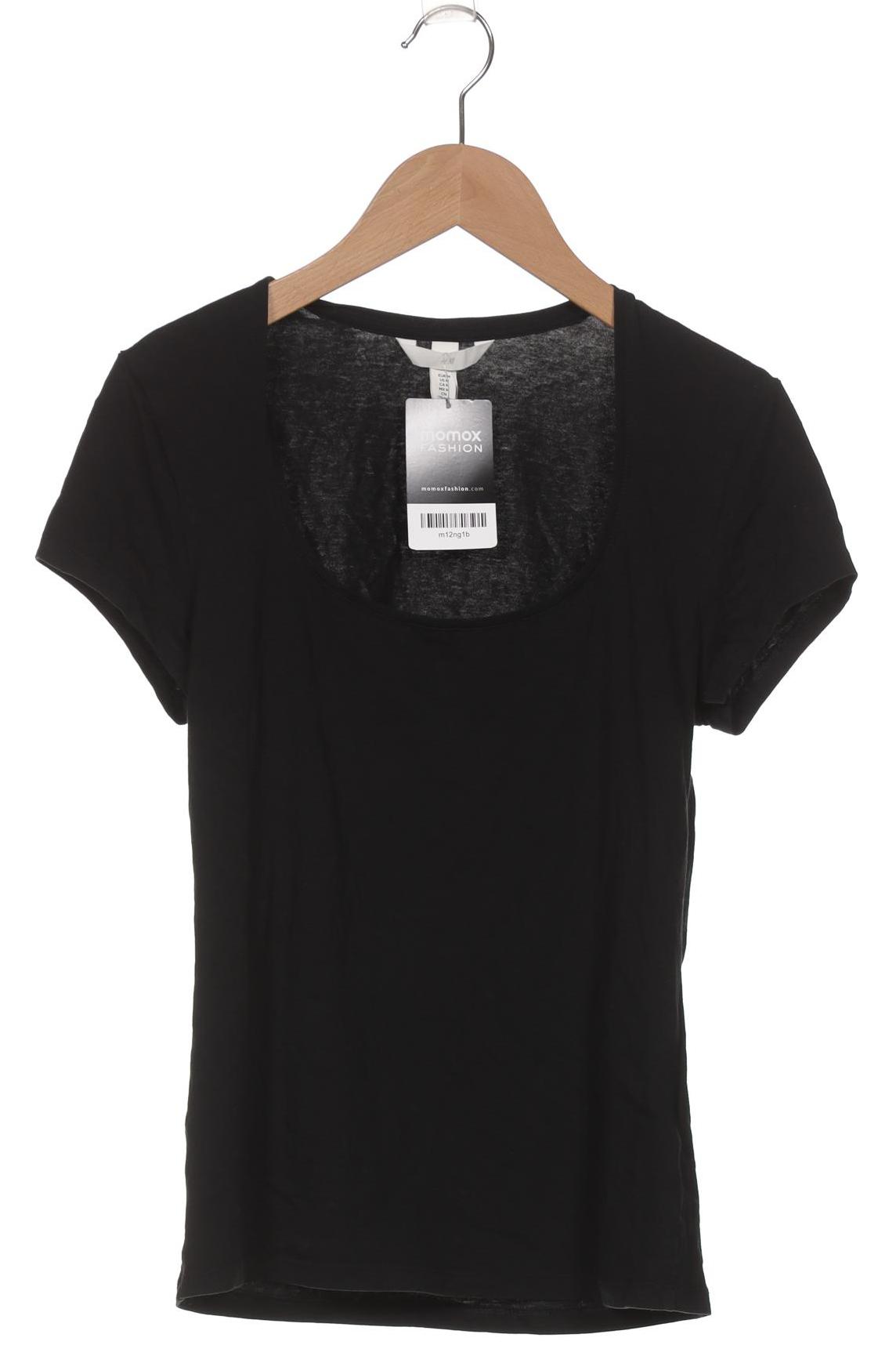 

H&M Damen T-Shirt, schwarz, Gr. 38