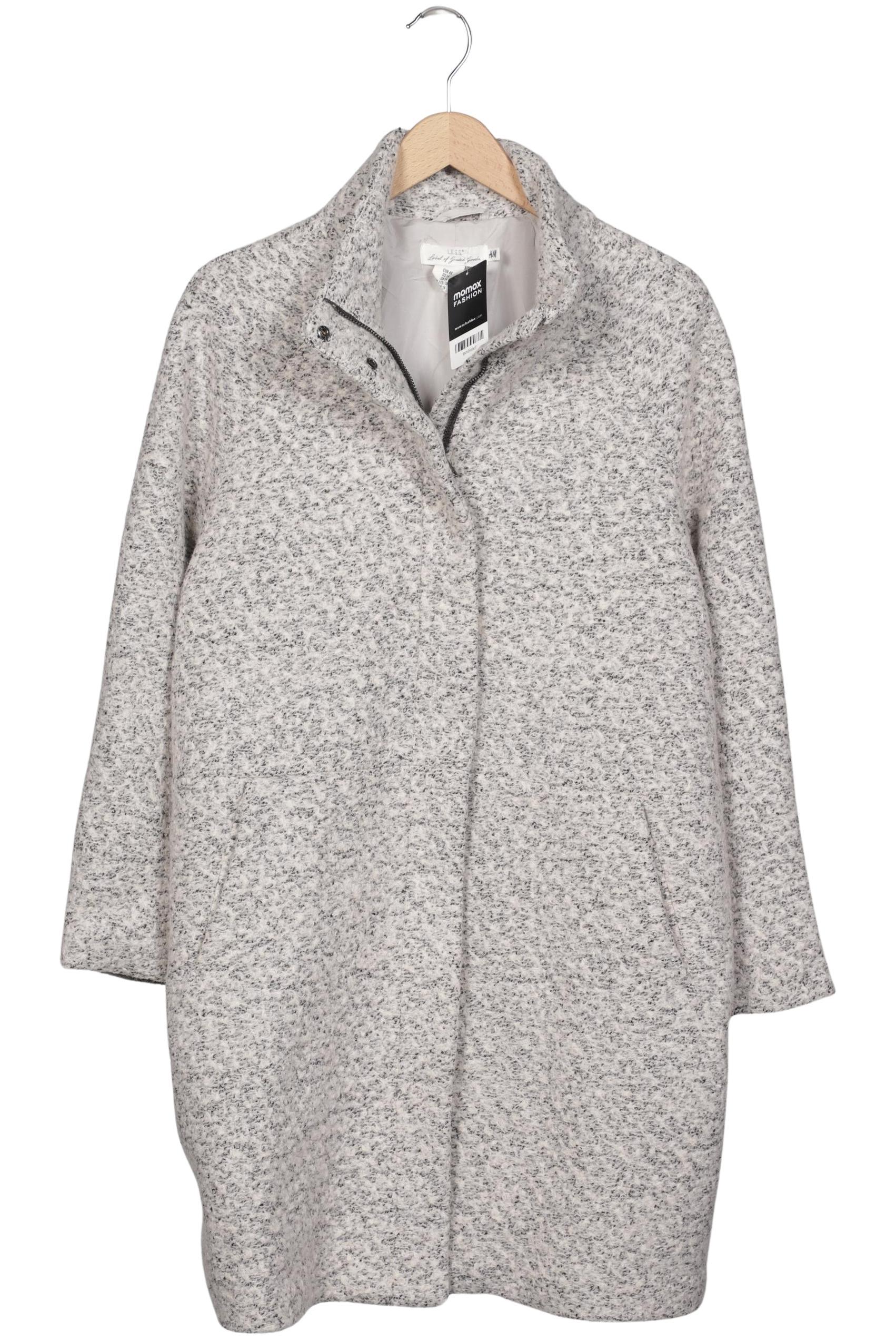 

H&M Damen Mantel, grau, Gr. 46