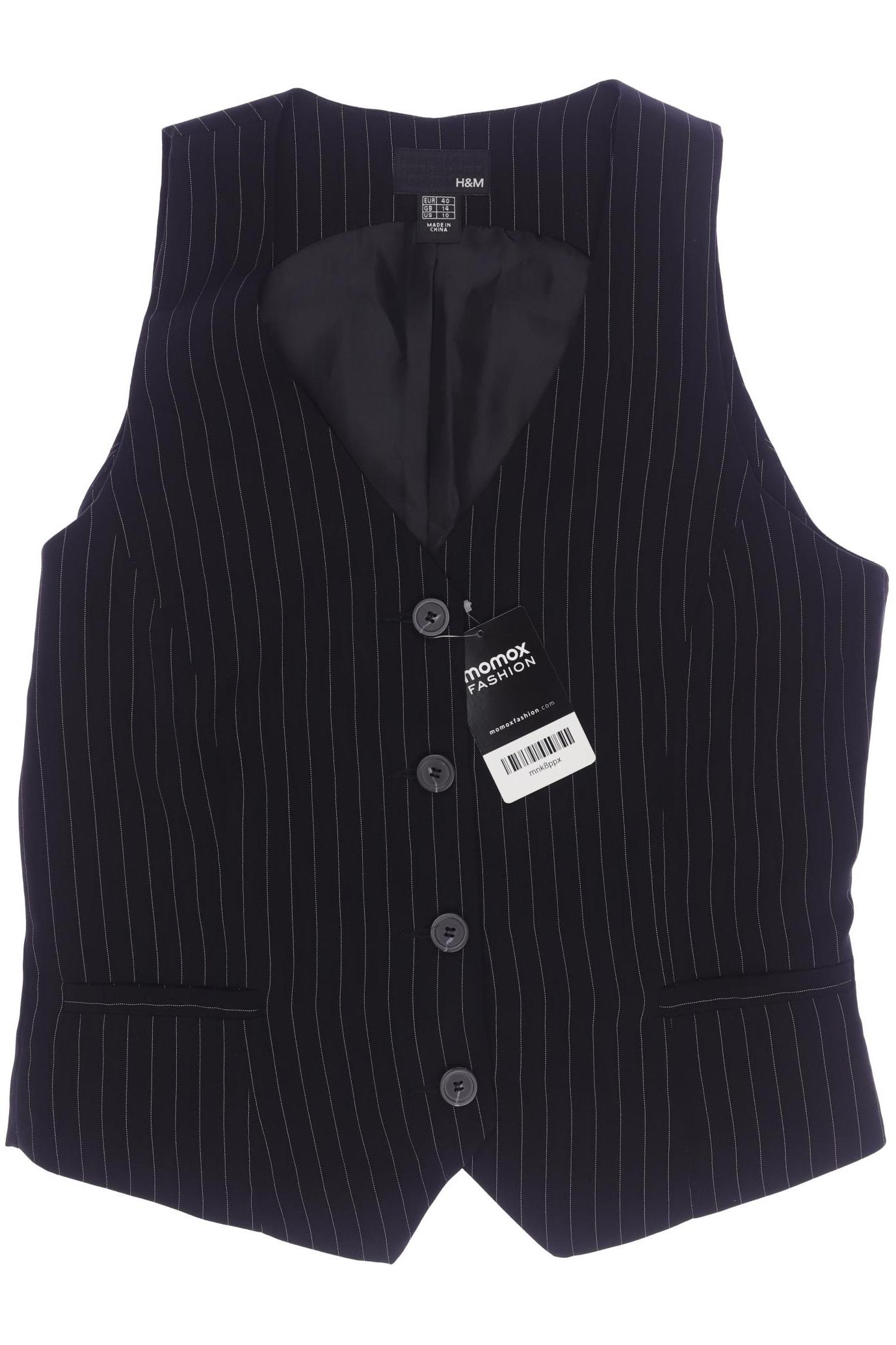 

H&M Damen Weste, schwarz, Gr. 40
