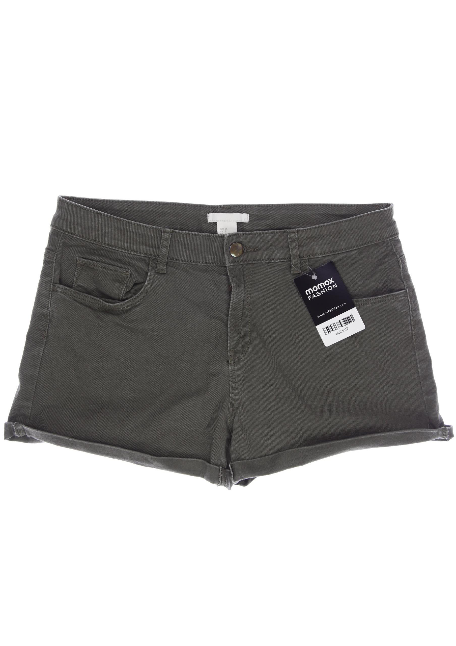 

H&M Damen Shorts, grün, Gr. 38