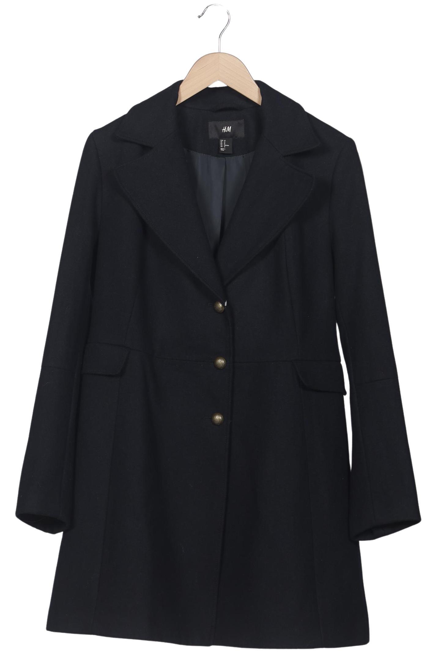 

H&M Damen Mantel, marineblau, Gr. 42