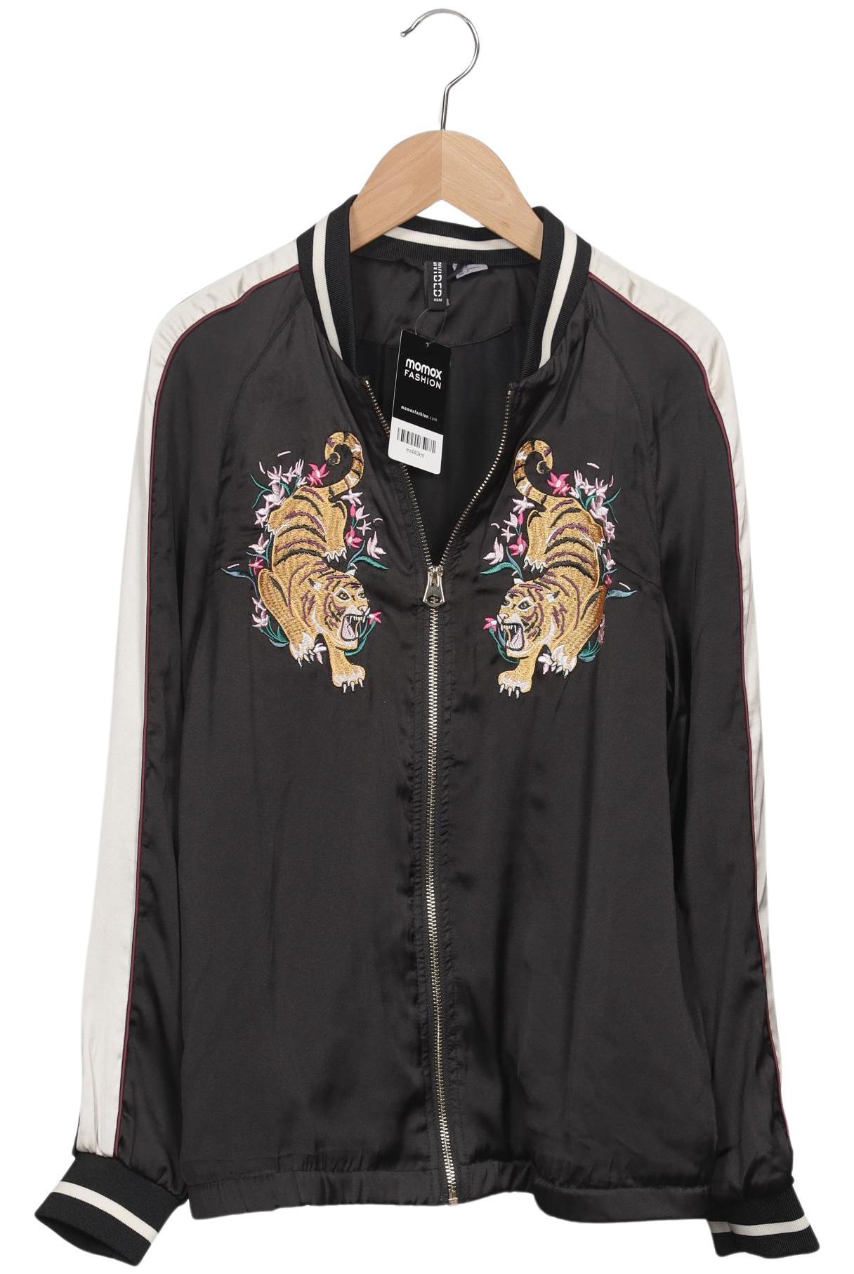 

H&M Damen Jacke, schwarz, Gr. 34