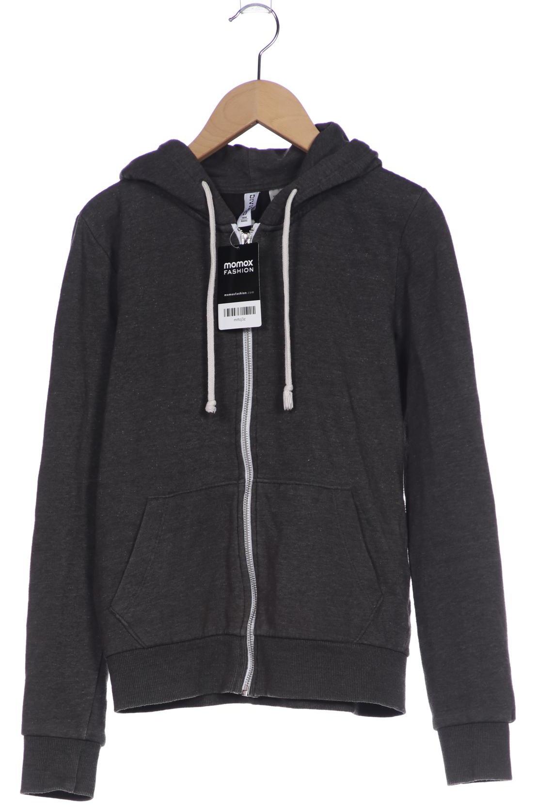 

H&M Damen Kapuzenpullover, grau, Gr. 34