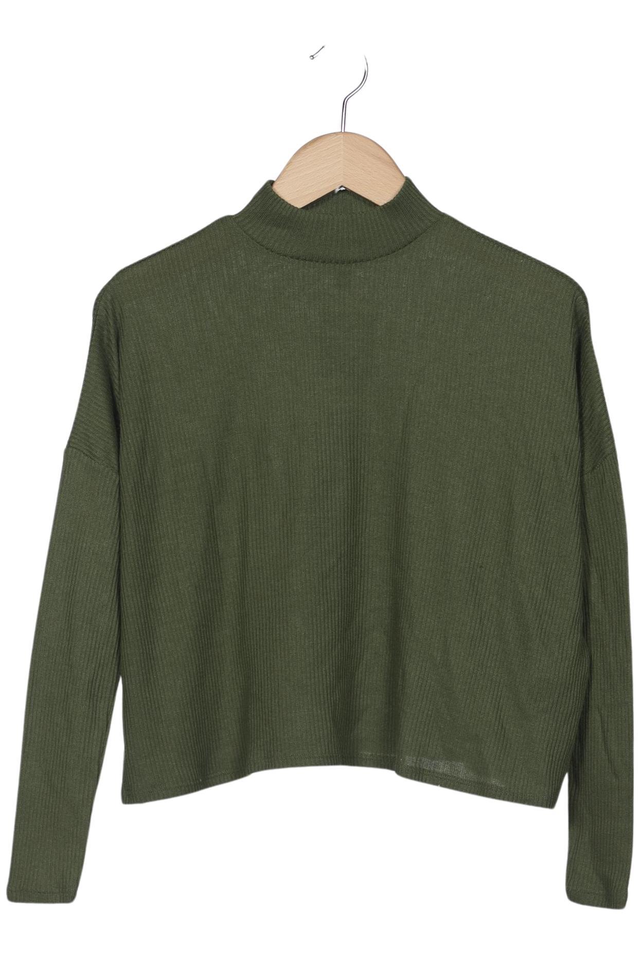 

H&M Damen Langarmshirt, grün, Gr. 34