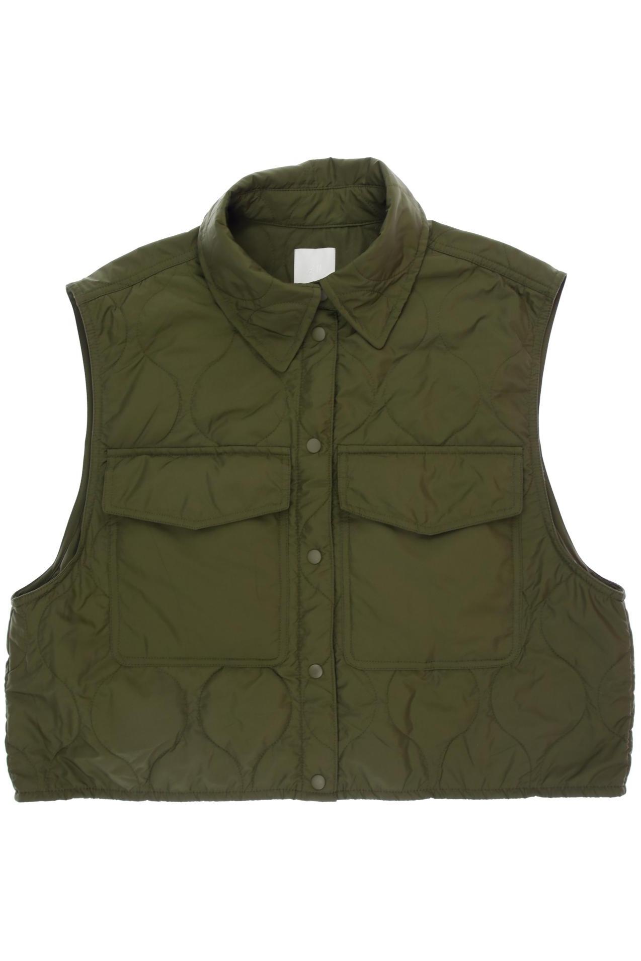 

H&M Damen Weste, grün, Gr. 38
