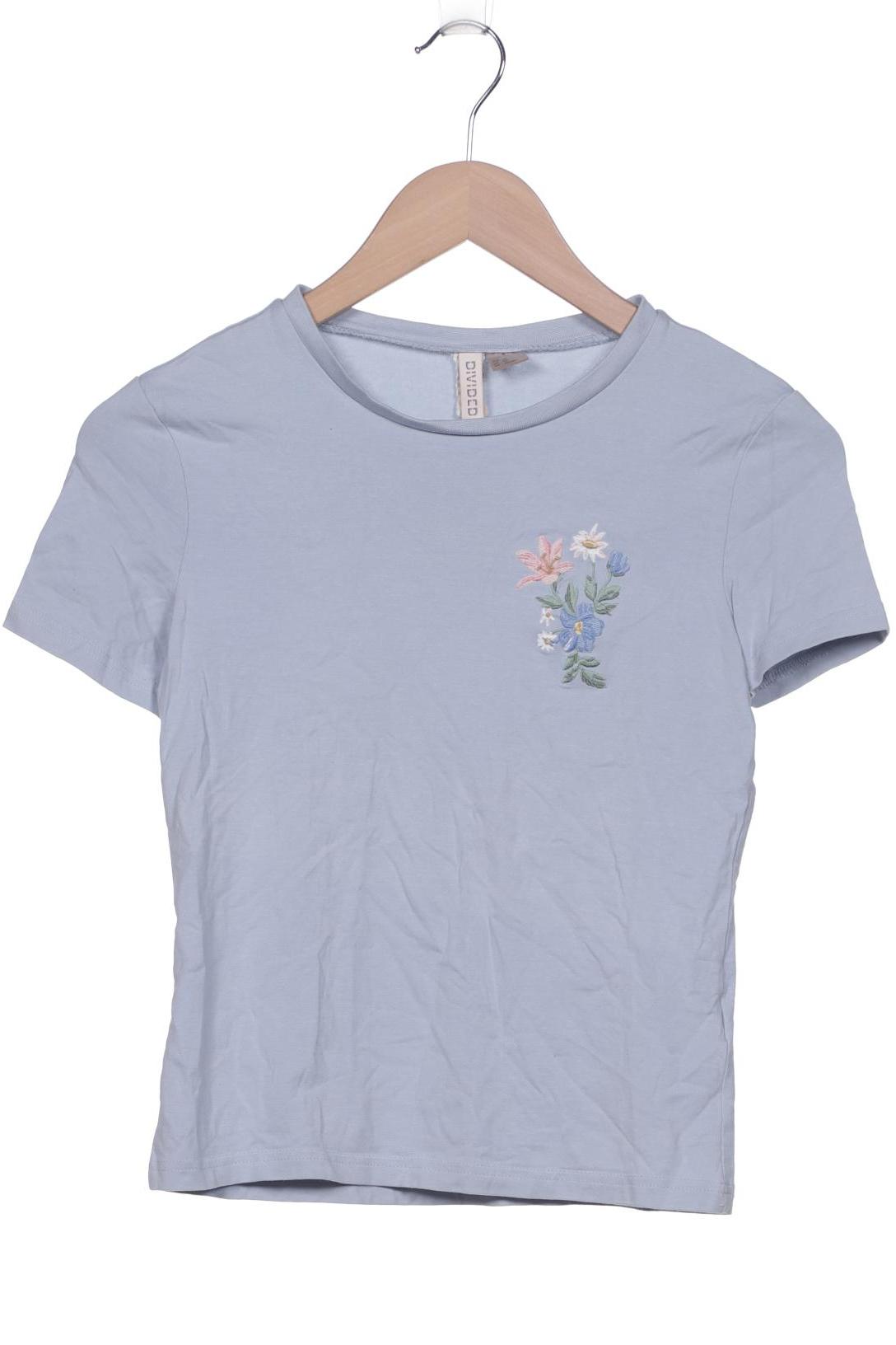 

H&M Damen T-Shirt, hellblau, Gr. 34