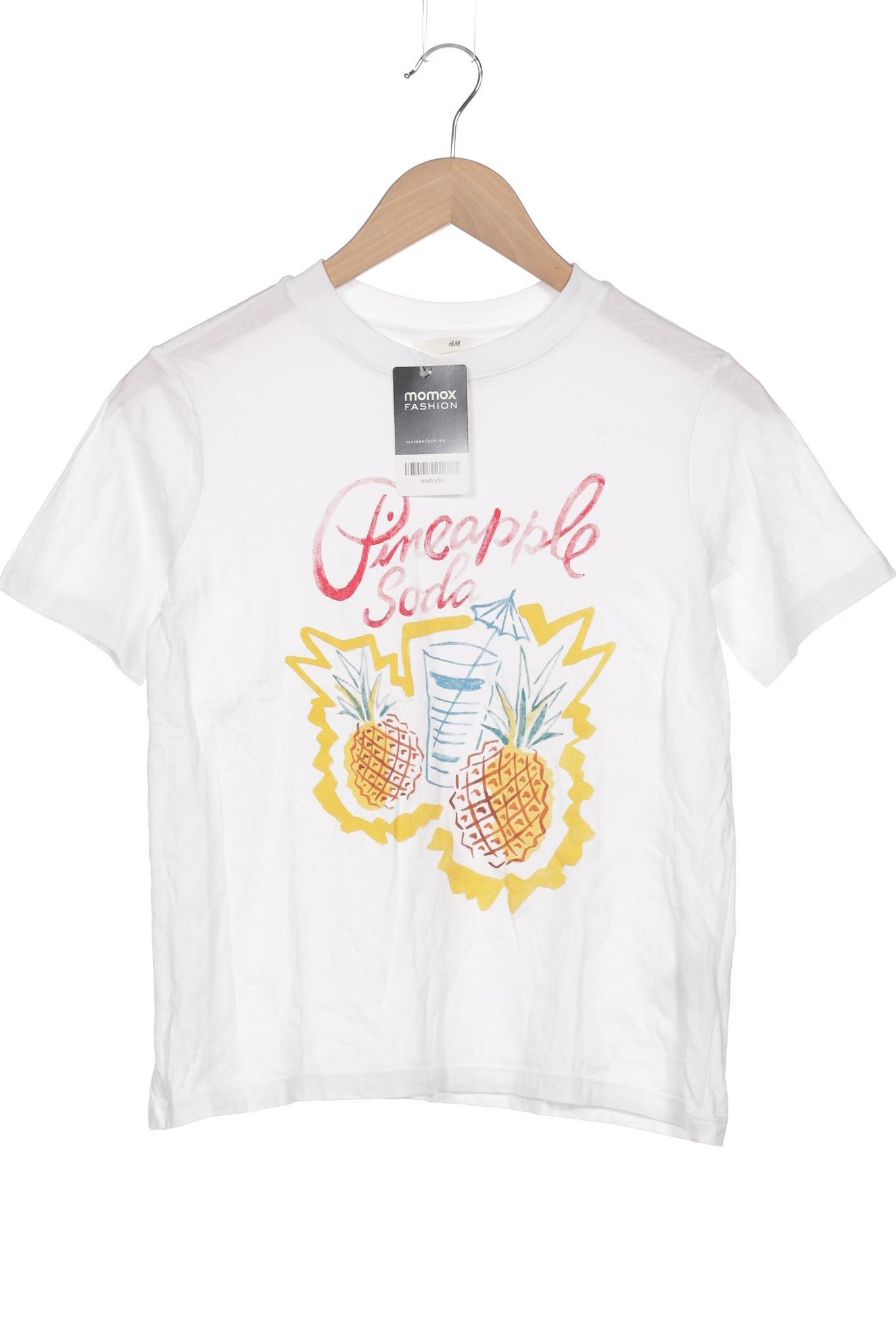 

H&M Damen T-Shirt, weiß, Gr. 34