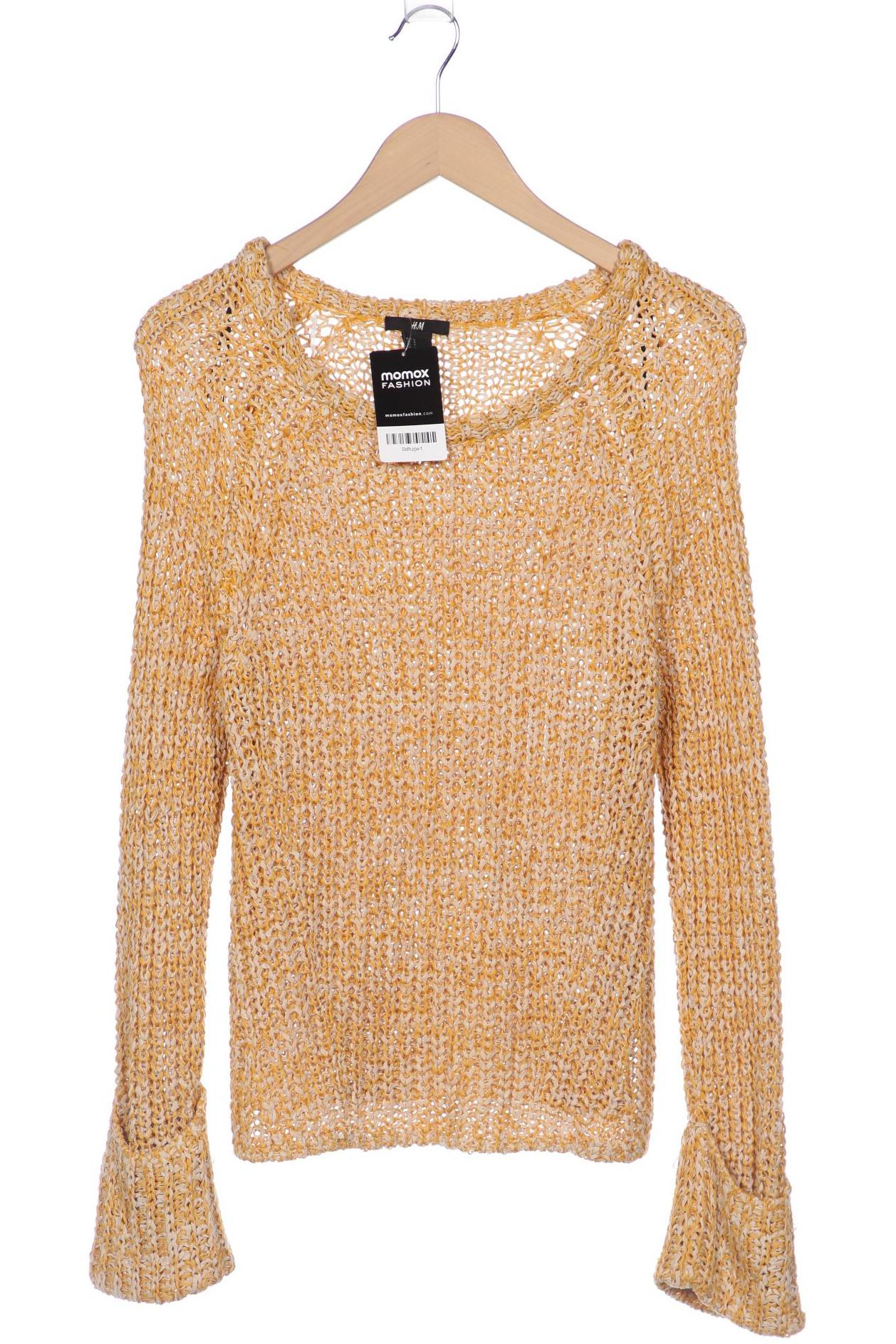 

H&M Damen Pullover, gelb, Gr. 36