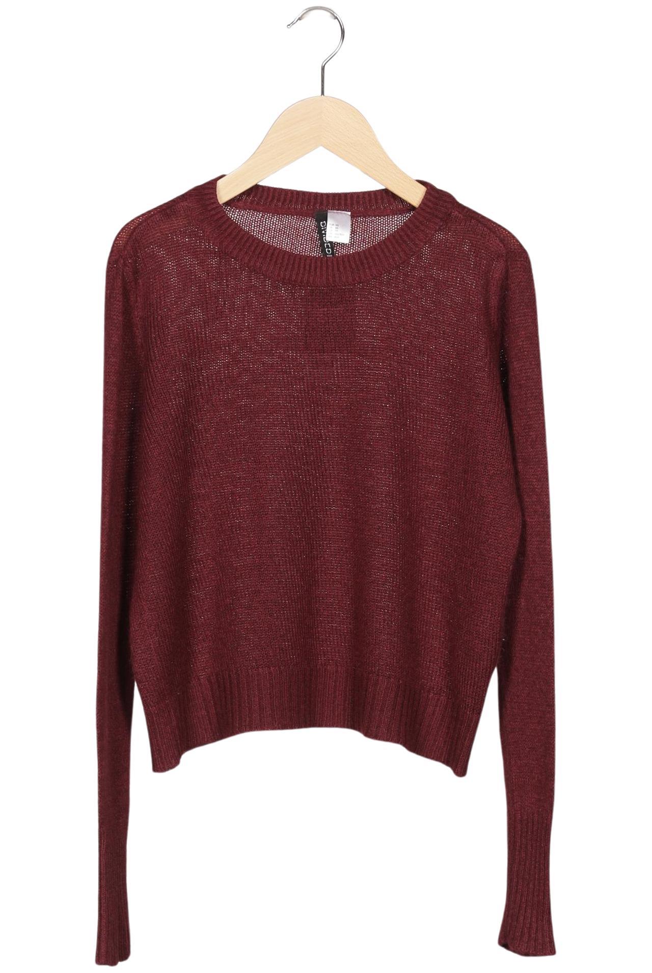 

H&M Damen Pullover, bordeaux, Gr. 34