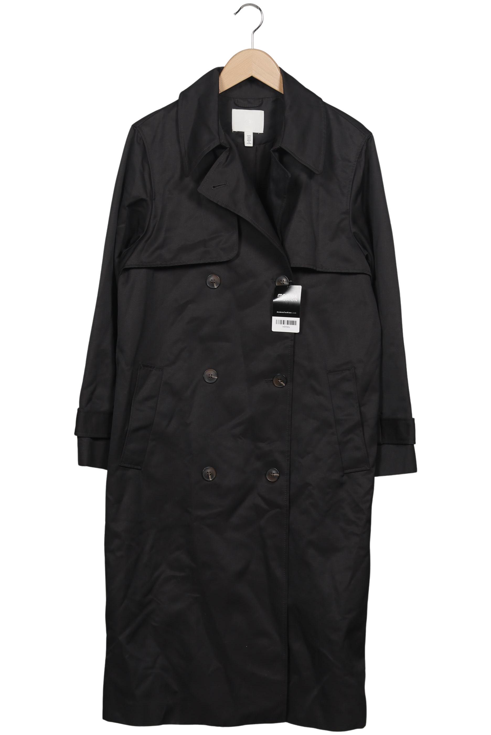 

H&M Damen Mantel, schwarz, Gr. 38