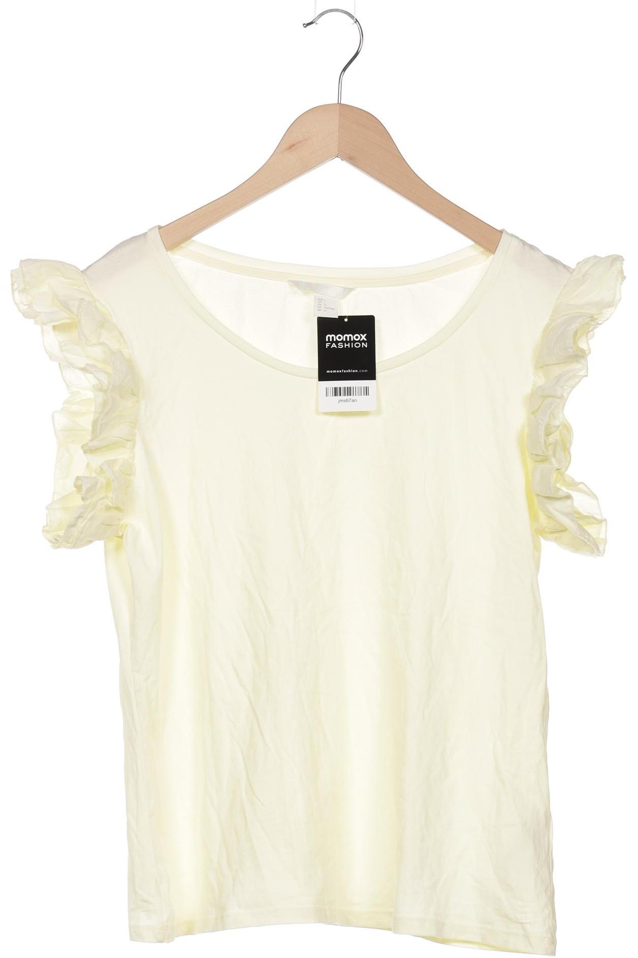 

H&M Damen T-Shirt, gelb, Gr. 42