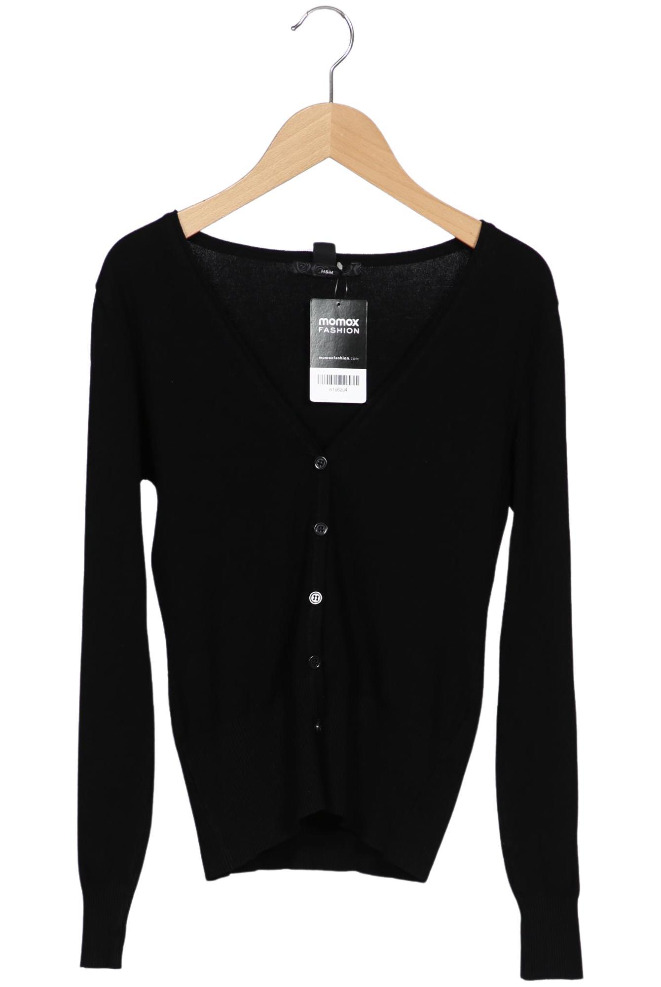 

H&M Damen Strickjacke, schwarz, Gr. 38