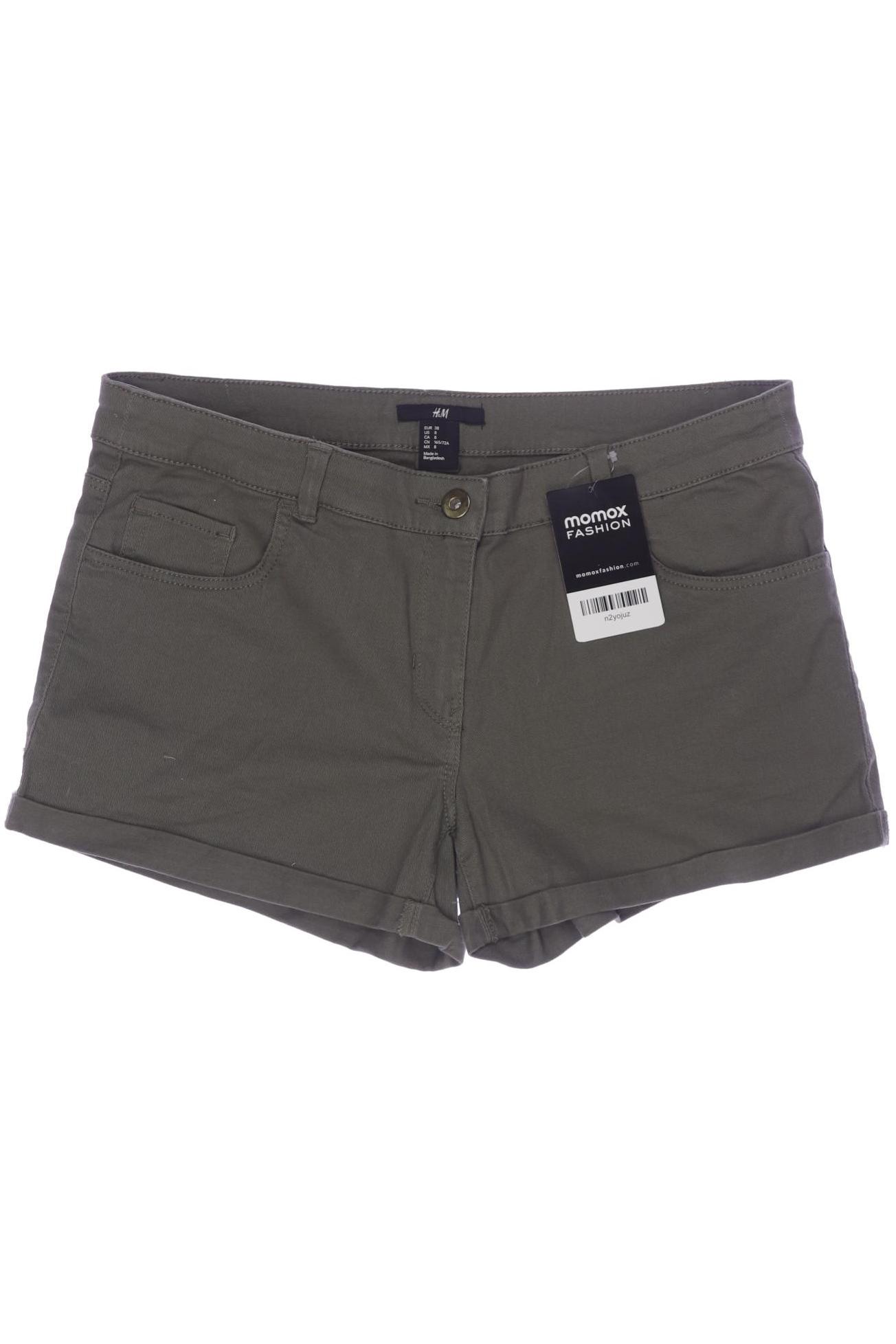 

H&M Damen Shorts, grün, Gr. 38