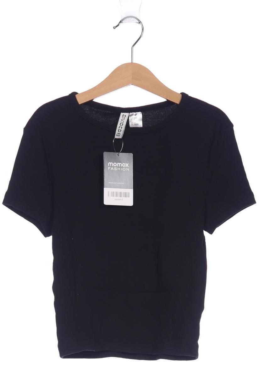 

H&M Damen T-Shirt, schwarz, Gr. 36