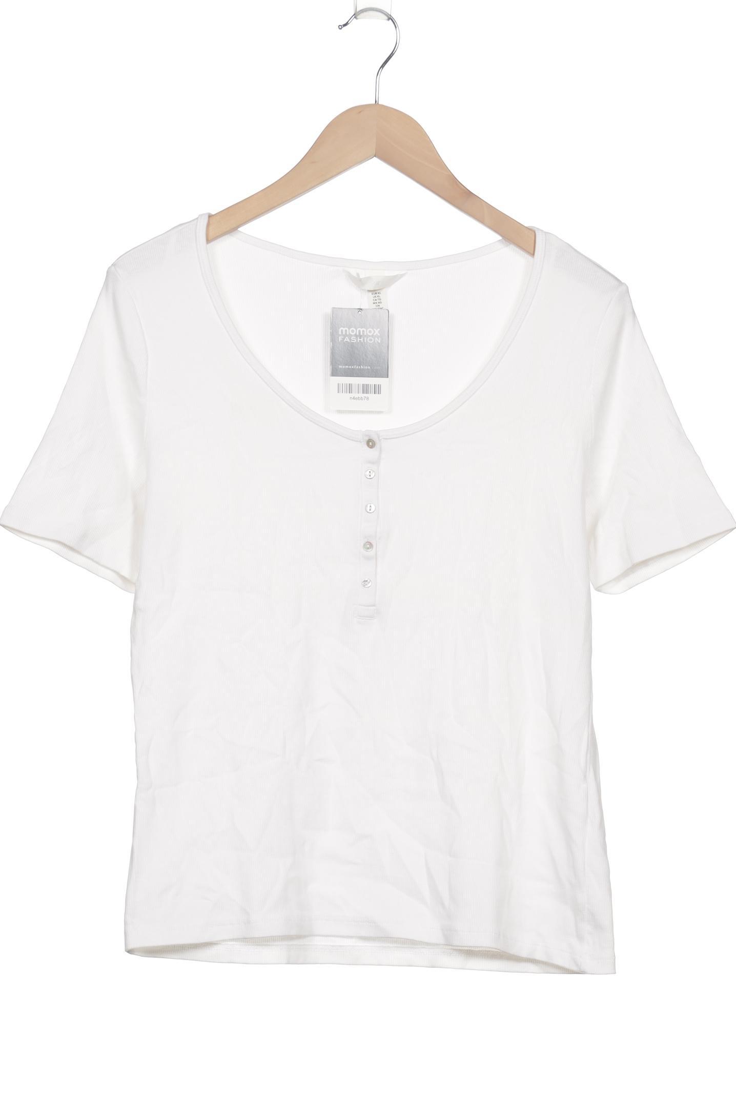 

H&M Damen T-Shirt, weiß, Gr. 44
