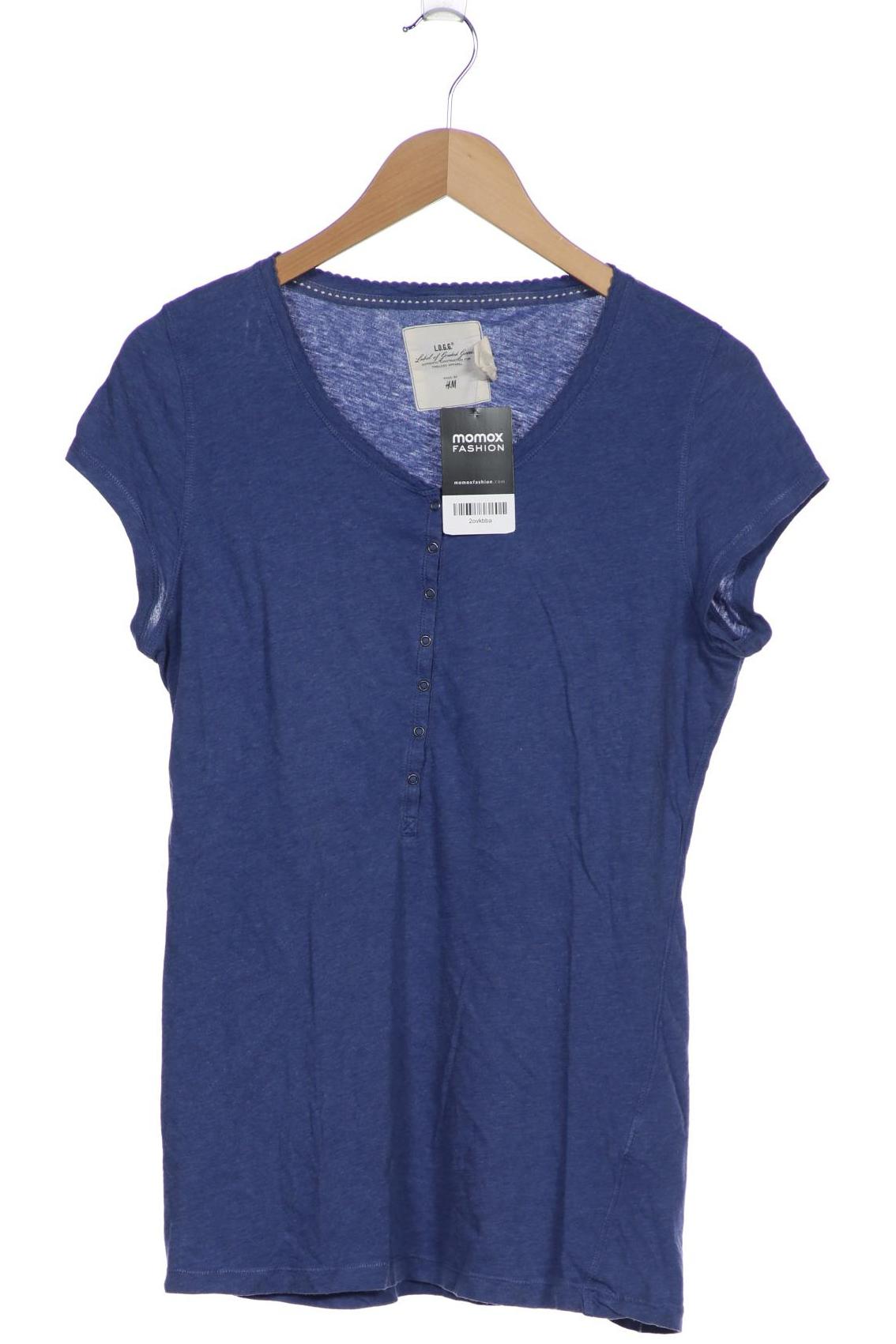 

H&M Damen T-Shirt, blau, Gr. 44