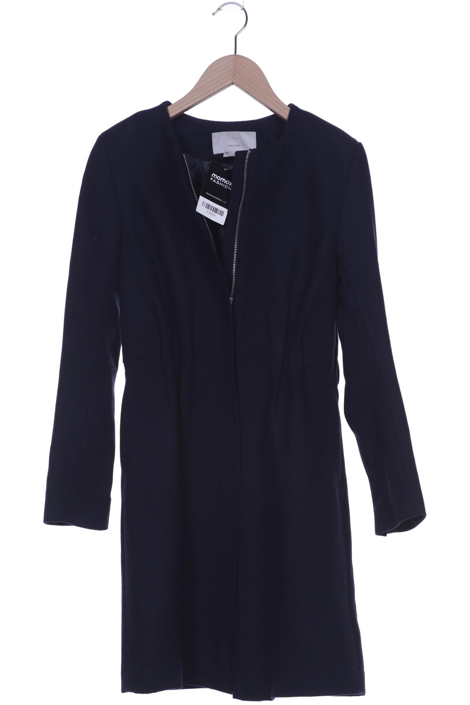 

H&M Damen Mantel, marineblau, Gr. 34
