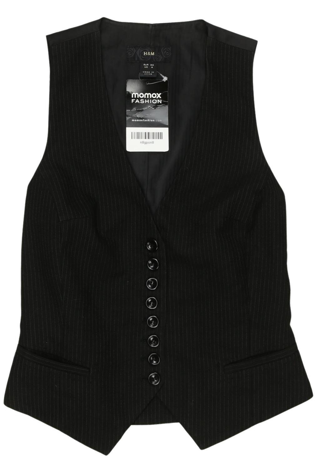 

H&M Damen Weste, schwarz, Gr. 34