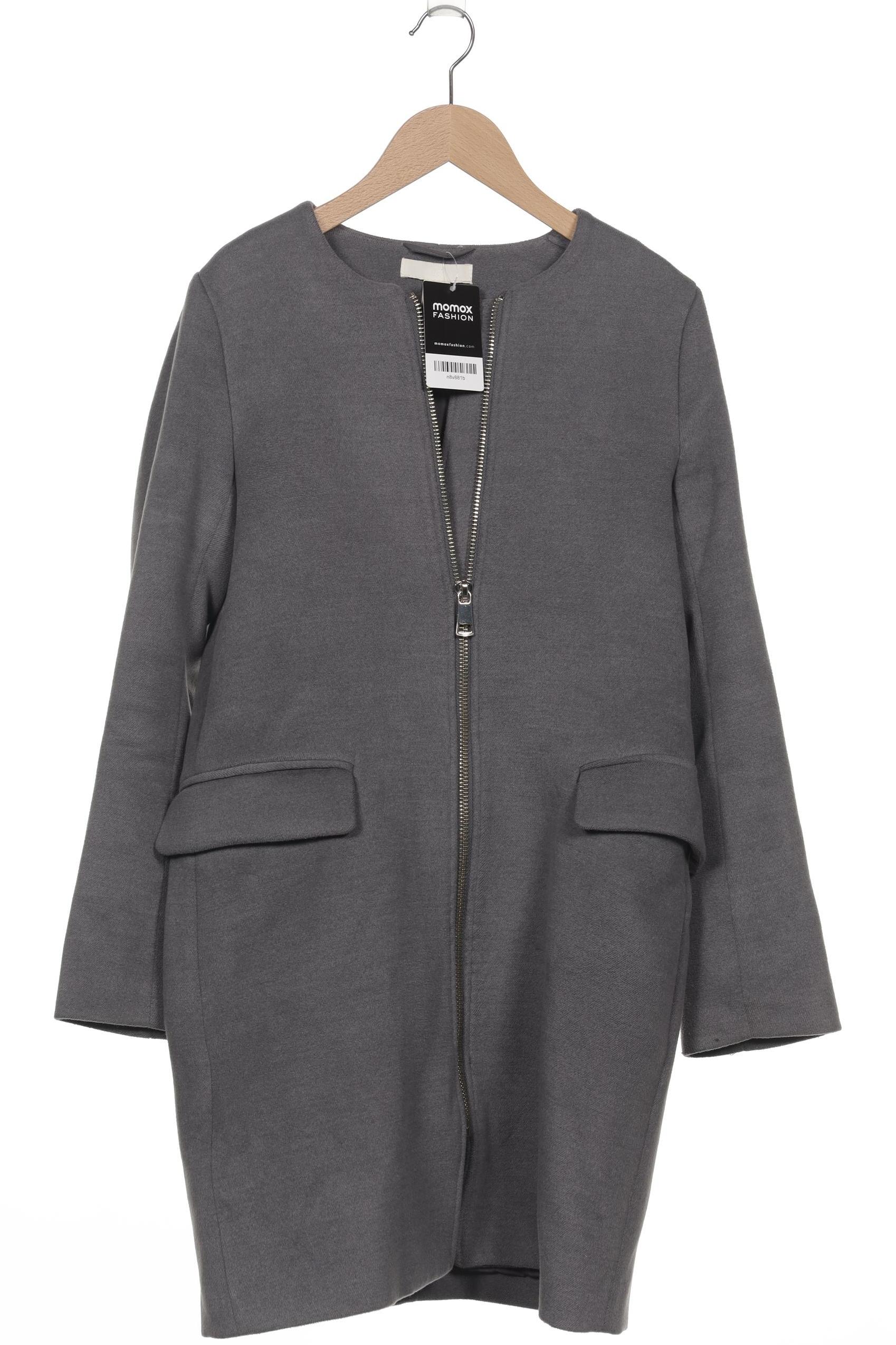 

H&M Damen Mantel, grau, Gr. 34