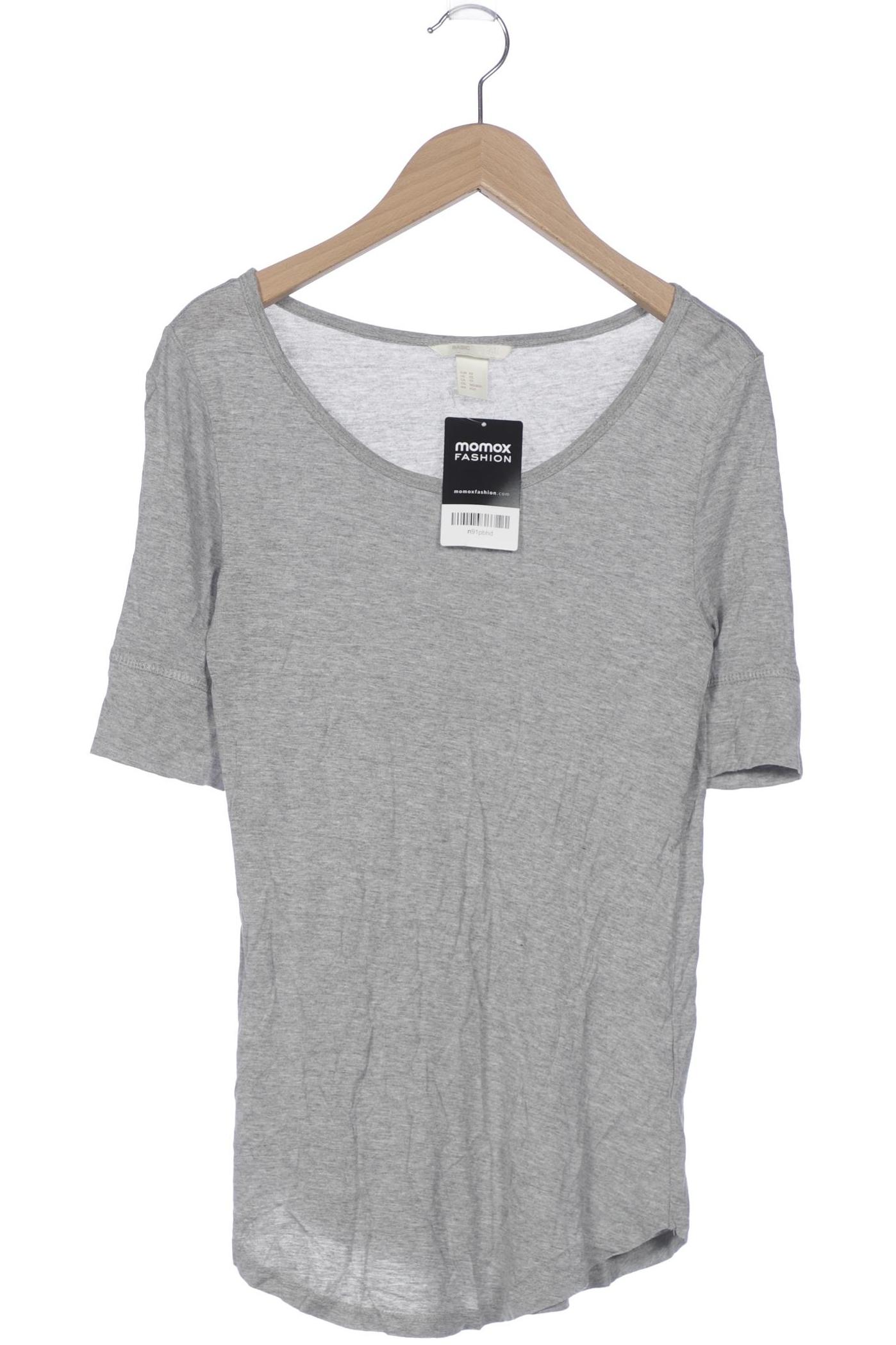 

H&M Damen T-Shirt, grau, Gr. 34