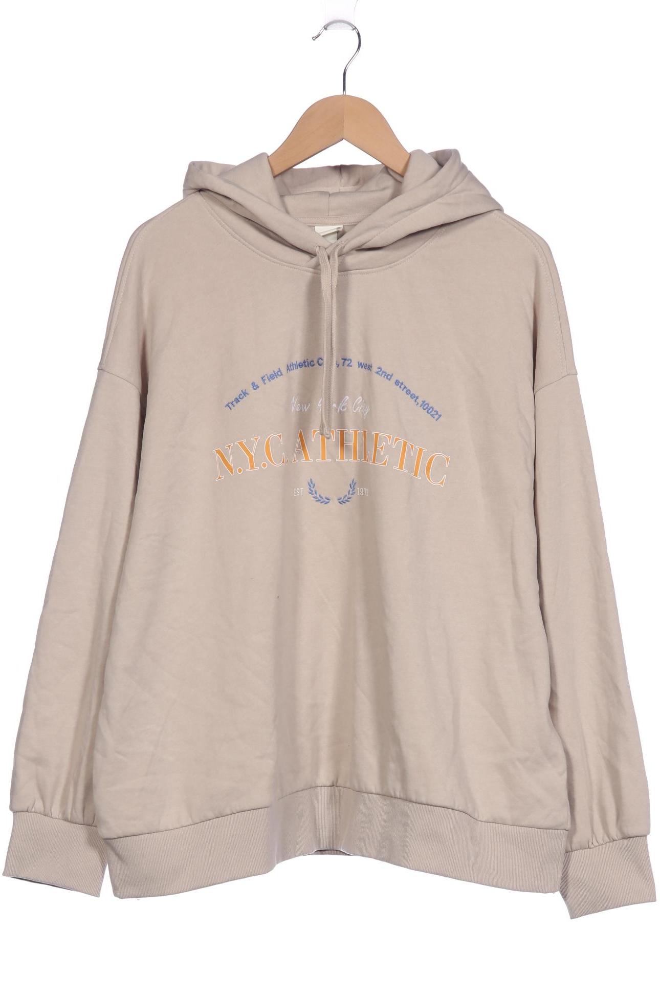 

H&M Damen Kapuzenpullover, beige, Gr. 44