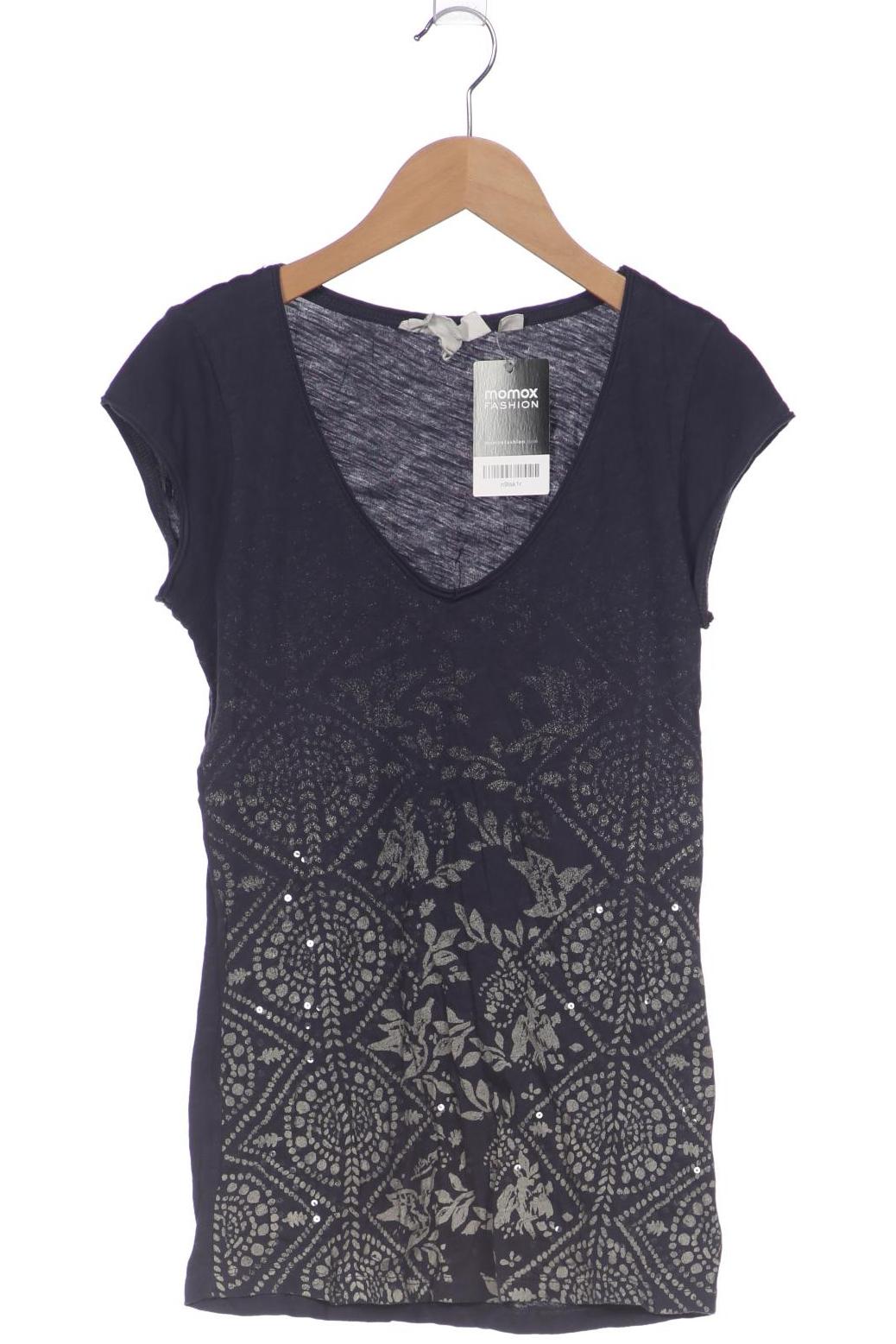 

H&M Damen T-Shirt, marineblau, Gr. 36