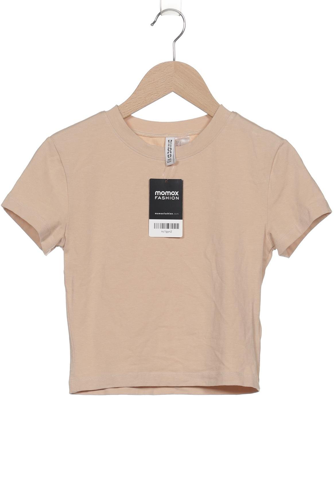 

H&M Damen T-Shirt, beige, Gr. 36