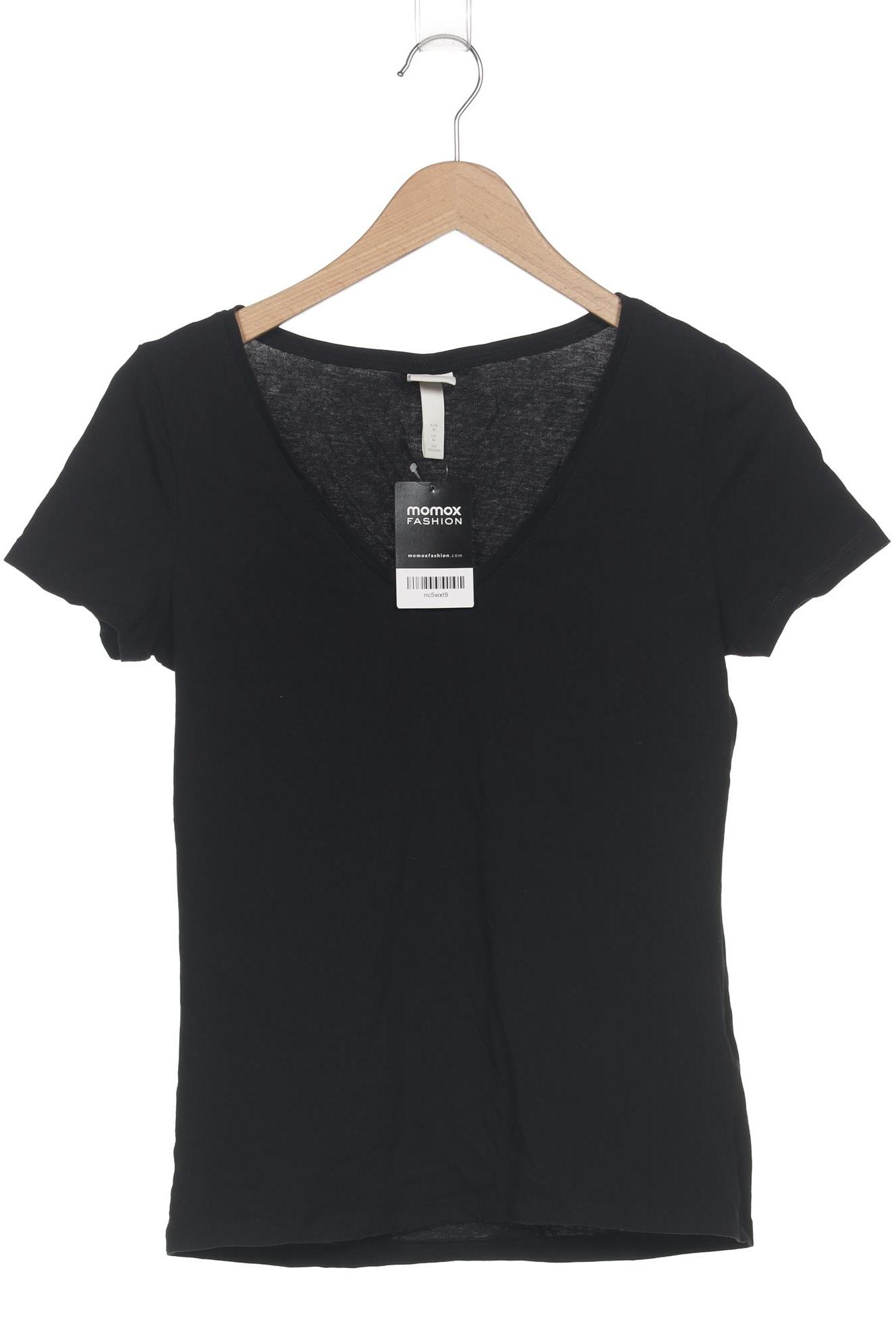 

H&M Damen T-Shirt, schwarz, Gr. 38