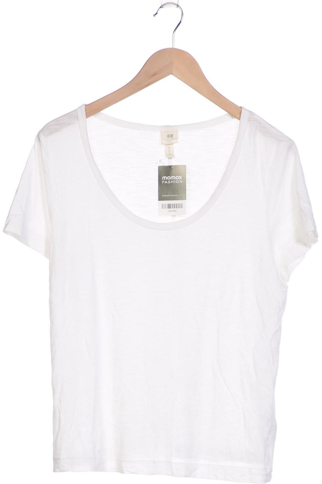 

H&M Damen T-Shirt, weiß, Gr. 38