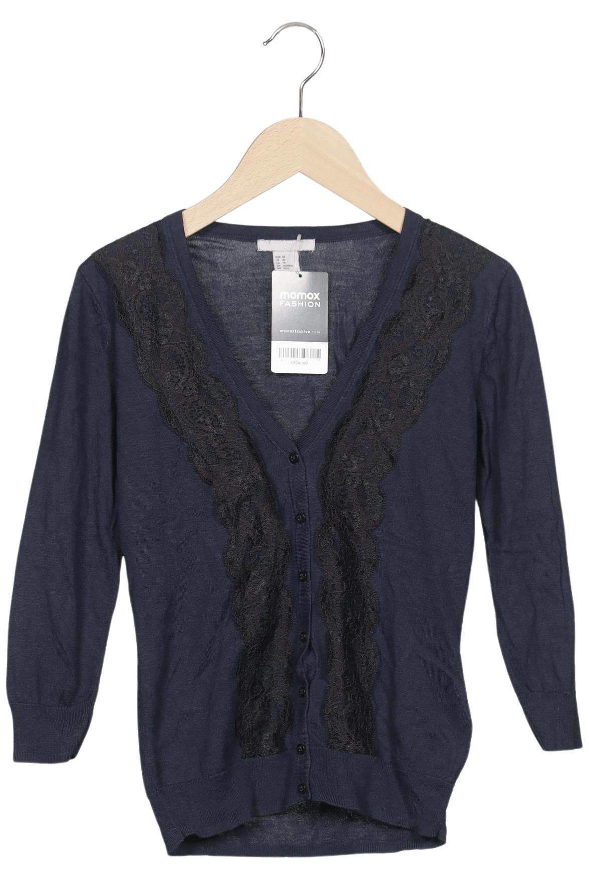

H&M Damen Strickjacke, marineblau, Gr. 34