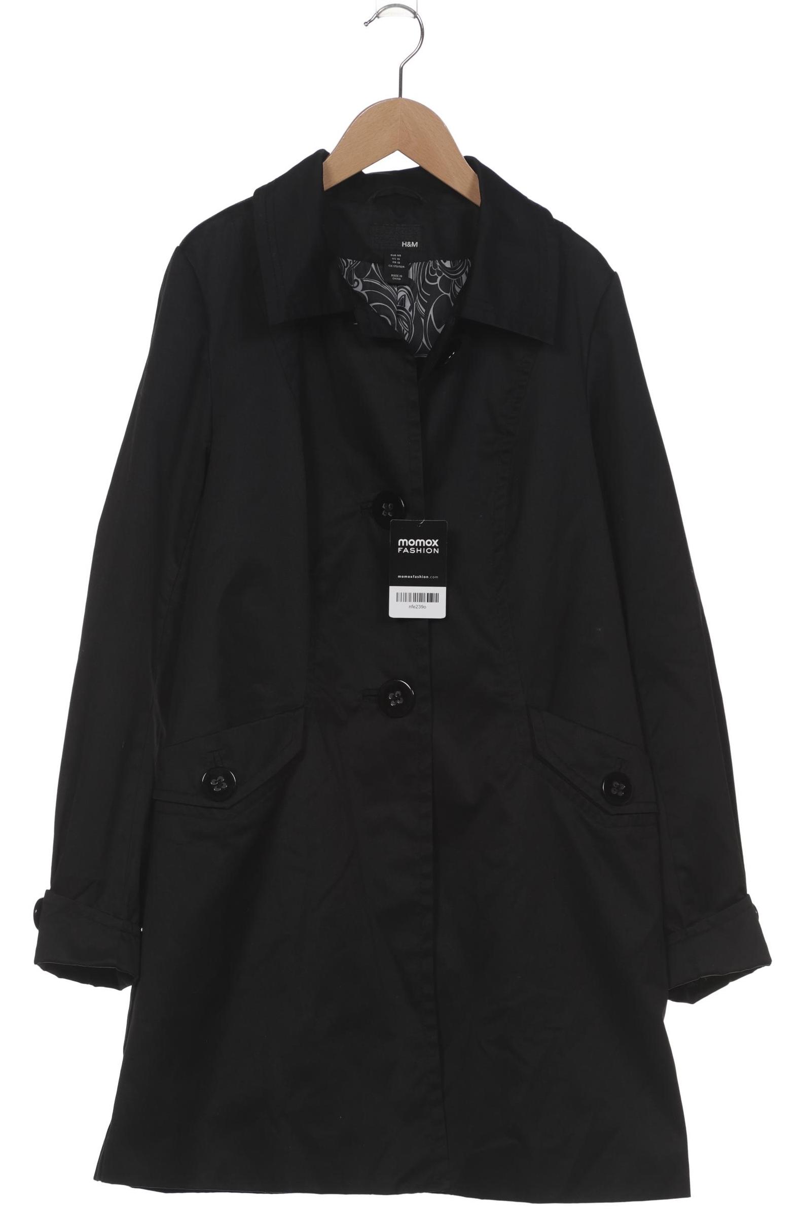 

H&M Damen Mantel, schwarz, Gr. 40