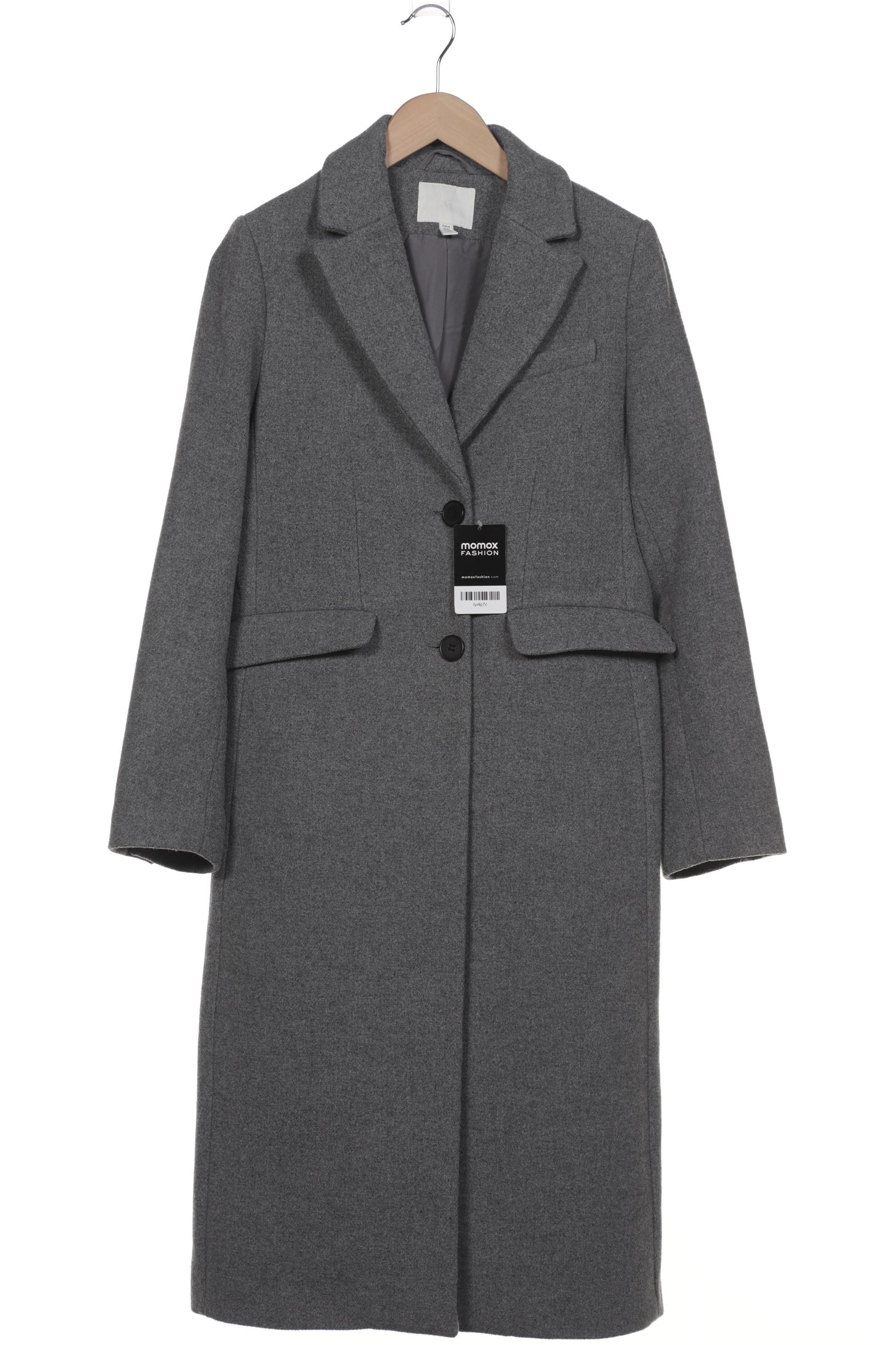 

H&M Damen Mantel, grau, Gr. 34