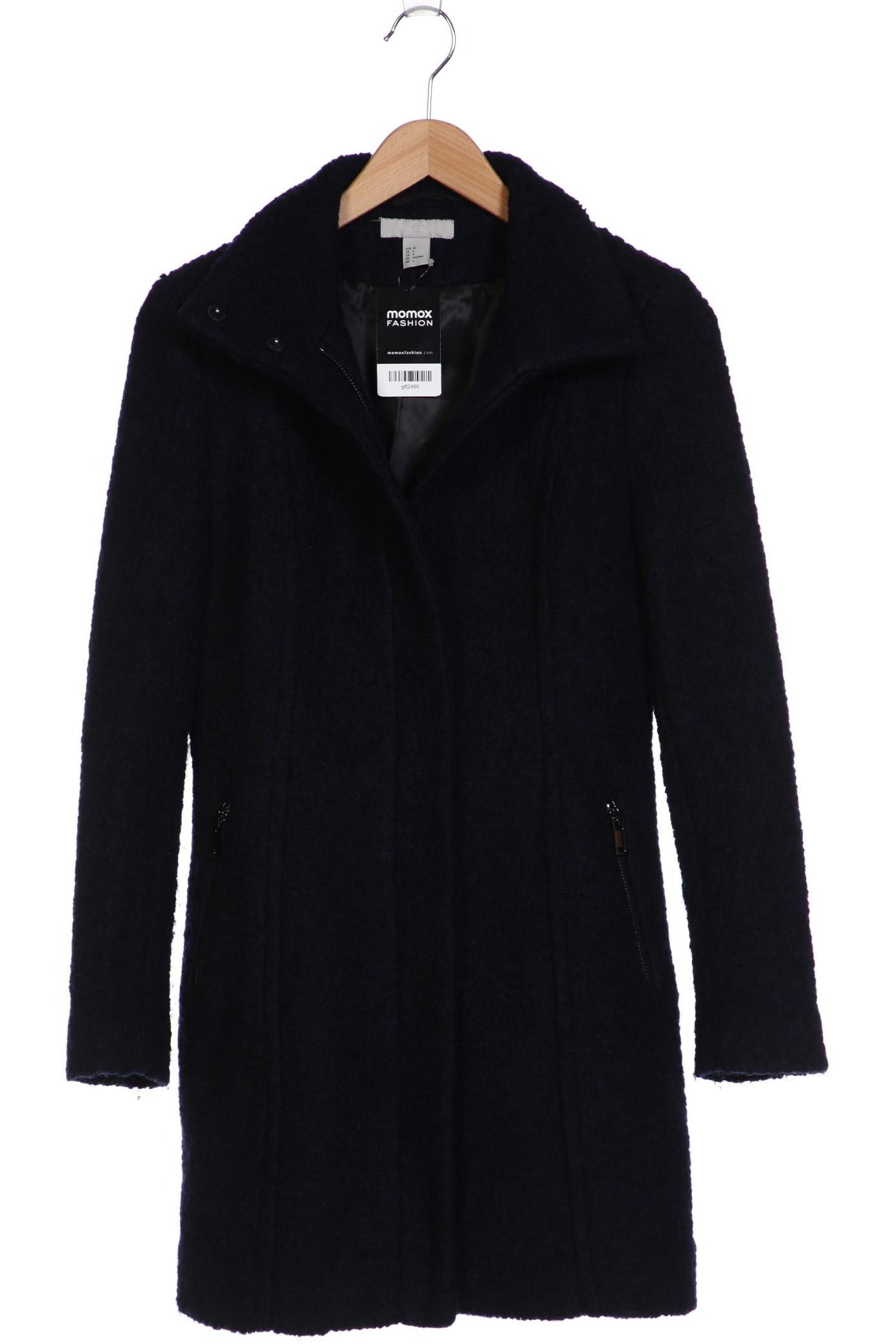 

H&M Damen Mantel, marineblau, Gr. 36